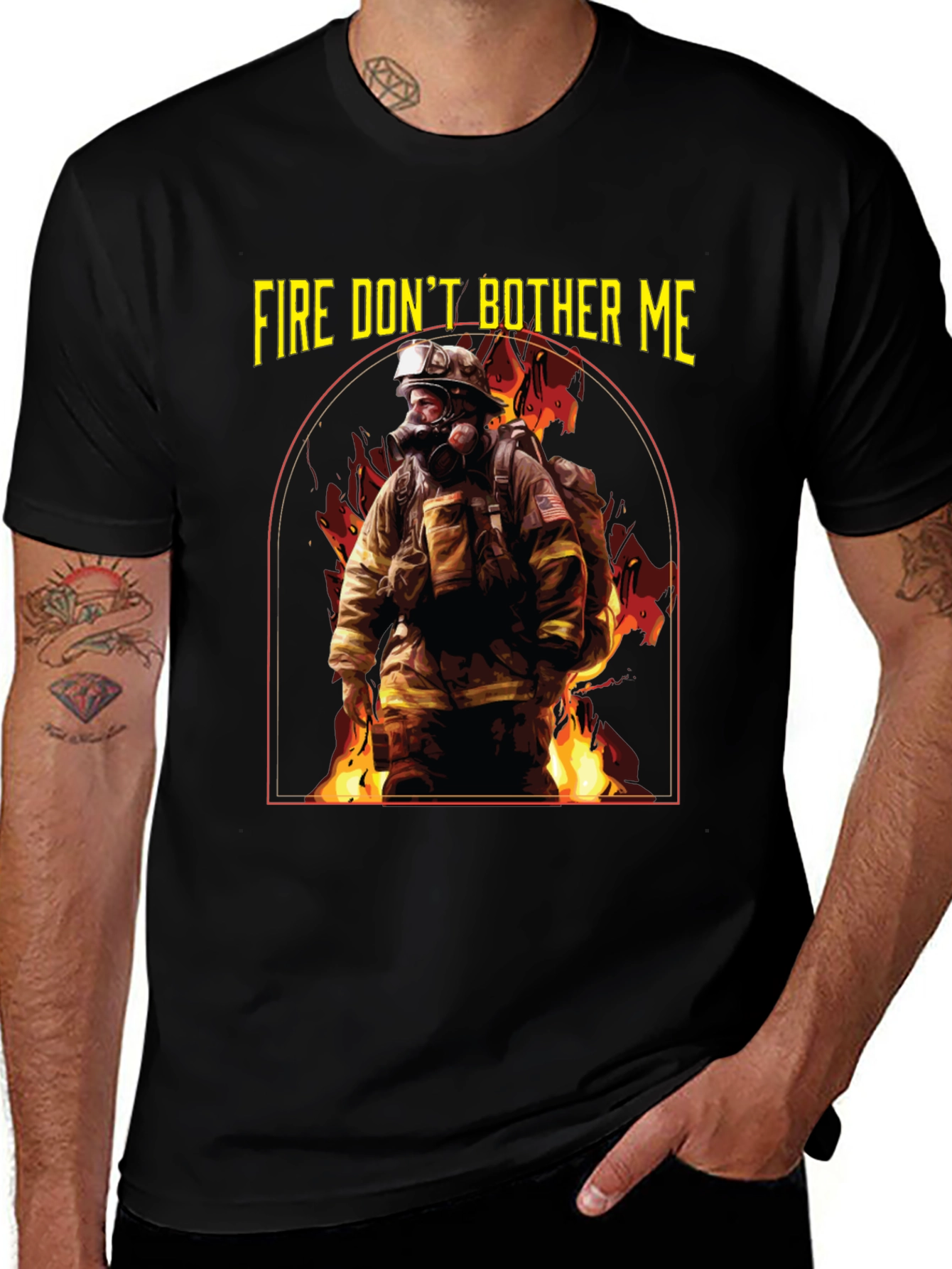 Fire Dont Bother Me Graphic T-Shirt