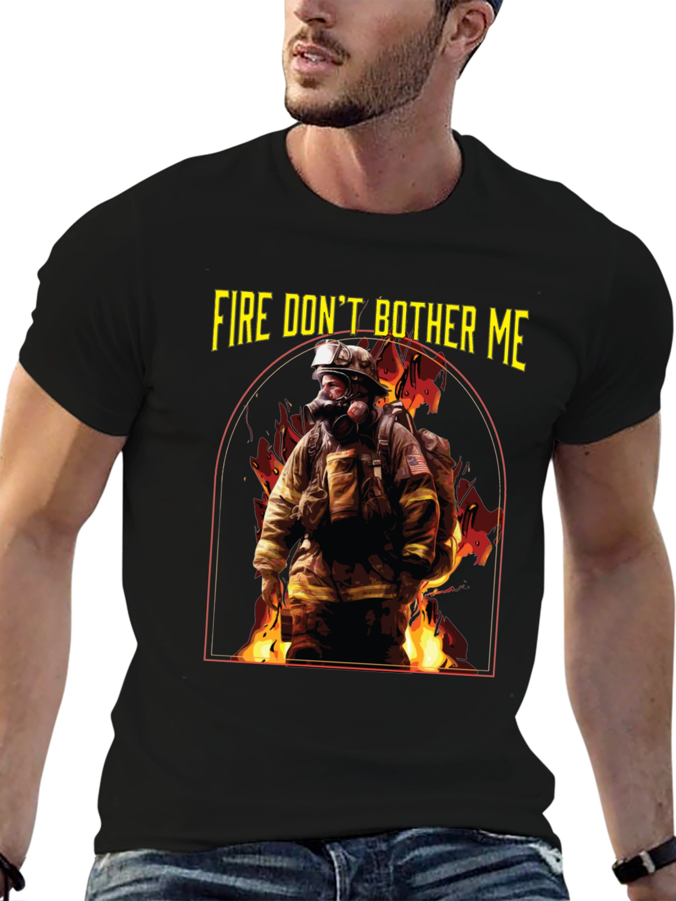 Fire Dont Bother Me Graphic T-Shirt