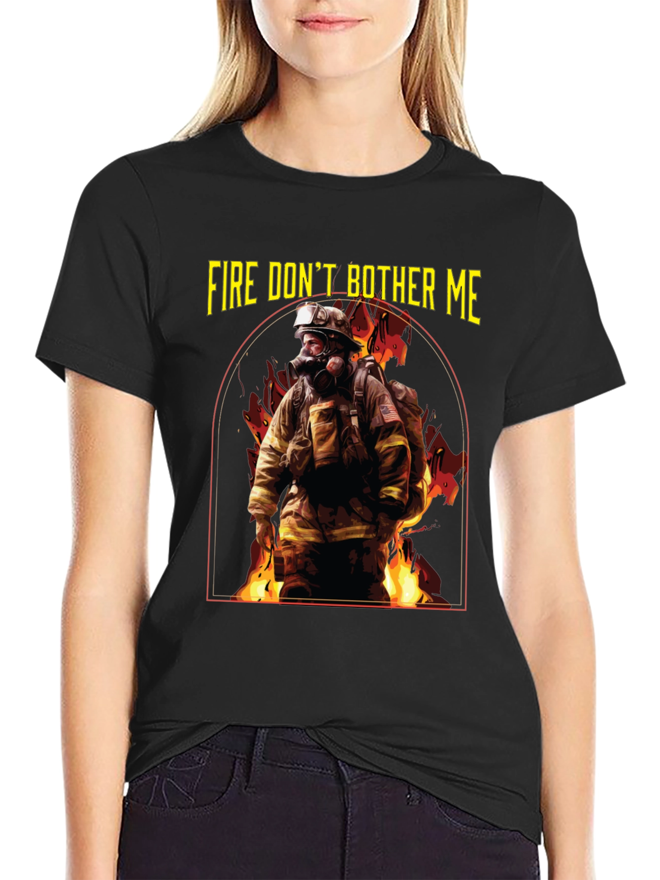 Fire Dont Bother Me Graphic T-Shirt