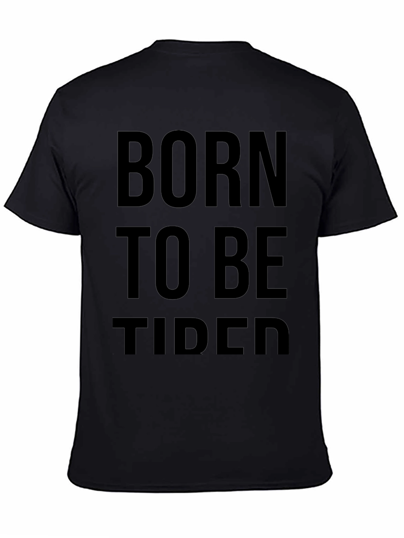 Born to Be Tided Black Graphic Tee