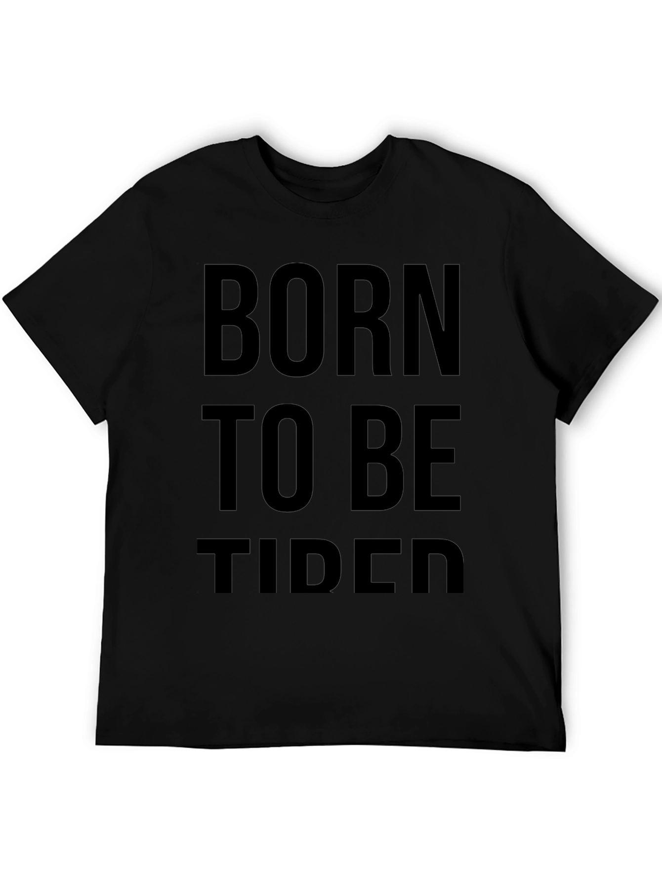 Born to Be Tided Black Graphic Tee