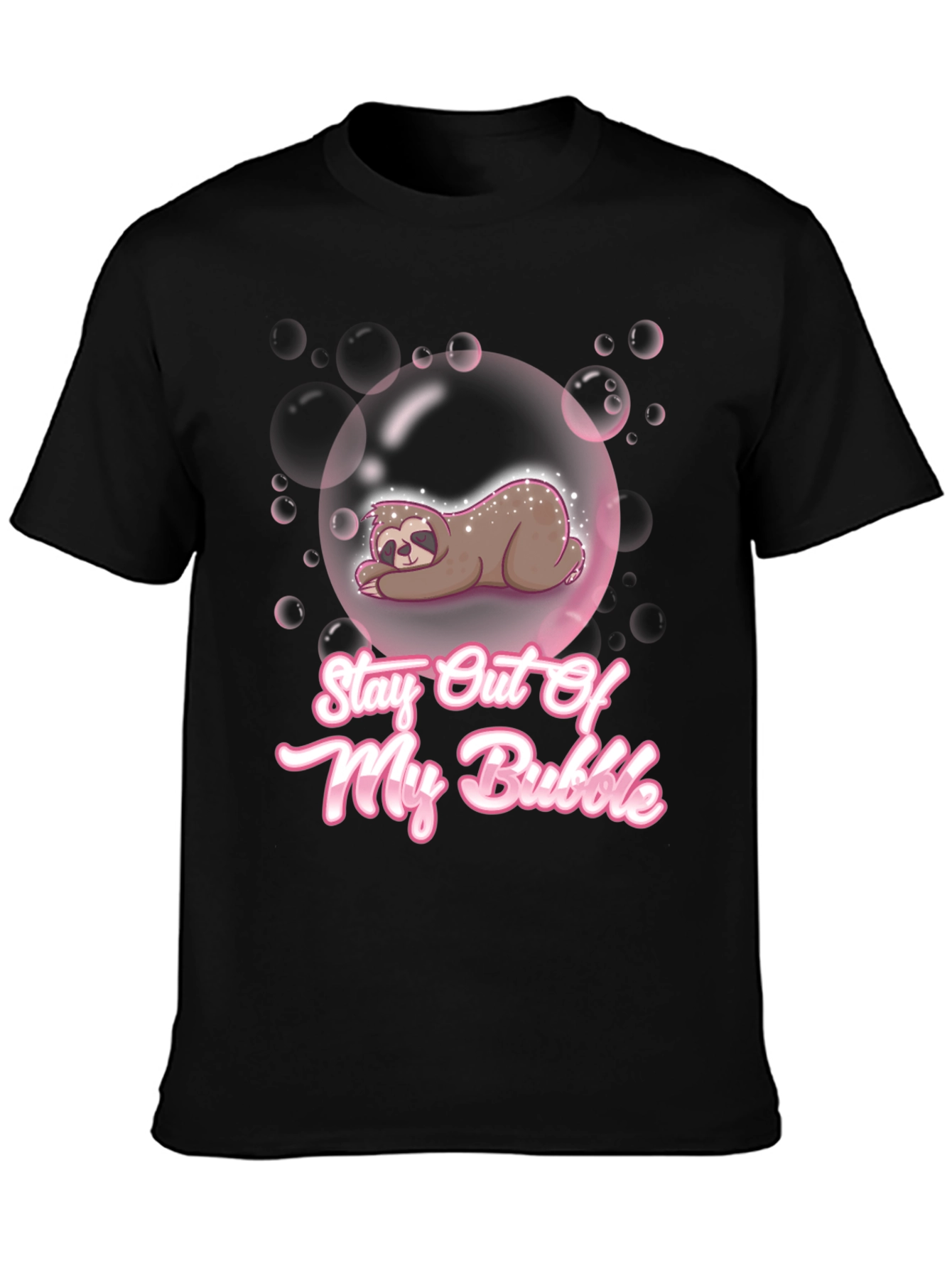 Stay Out Of My Bubble Sloth Graphic Tee