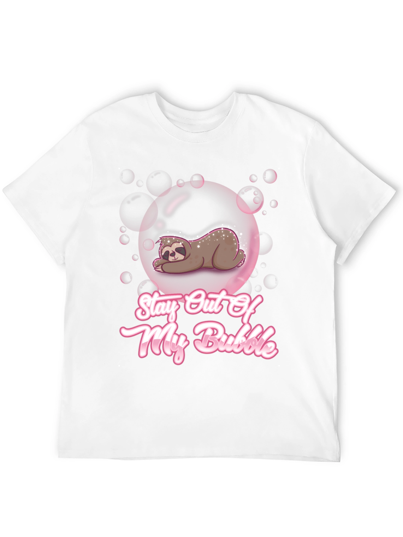 Stay Out Of My Bubble Sloth Graphic Tee