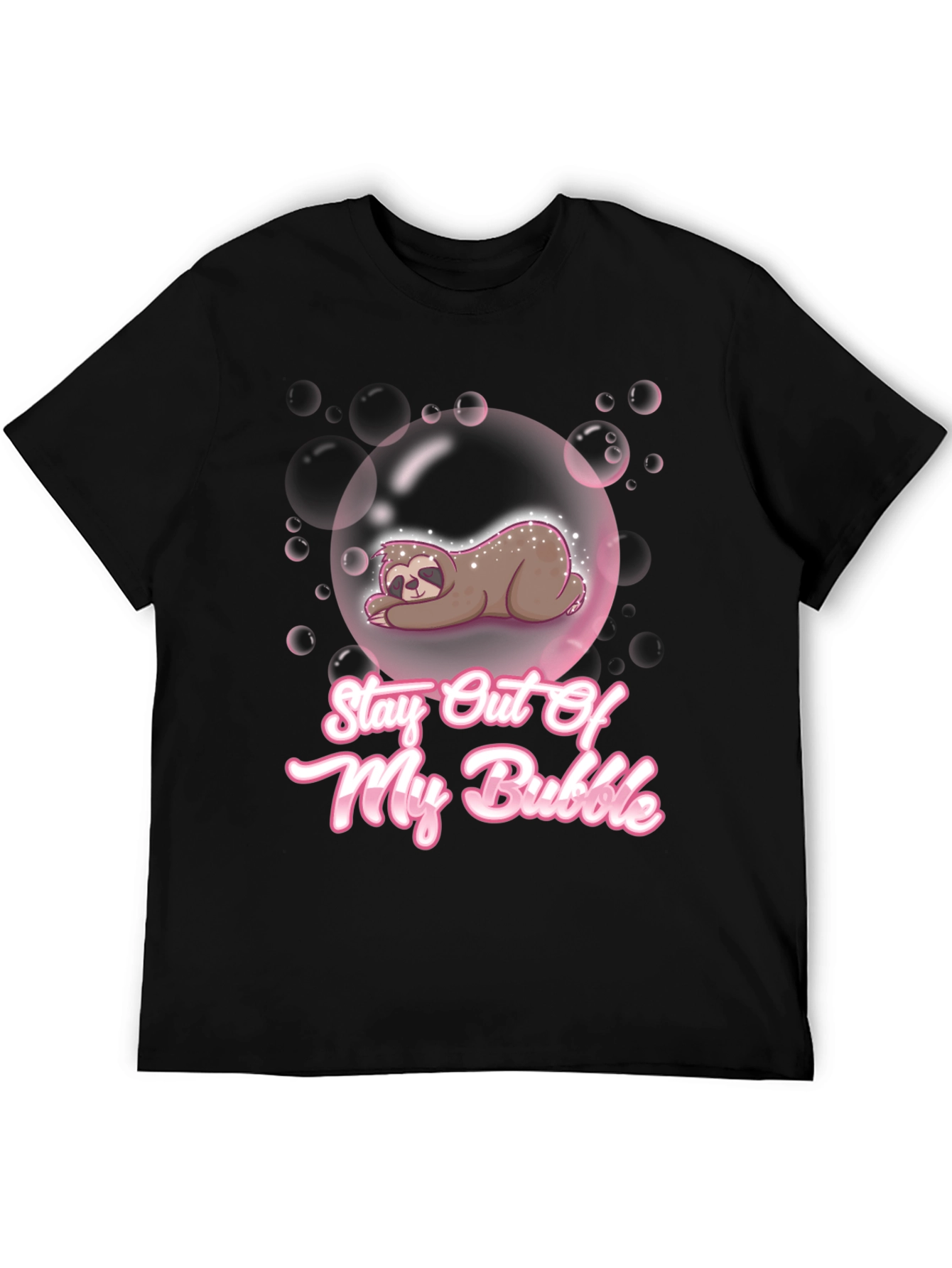 Stay Out Of My Bubble Sloth Graphic Tee