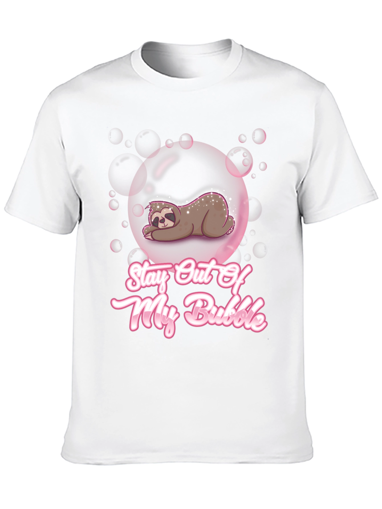 Stay Out Of My Bubble Sloth Graphic Tee