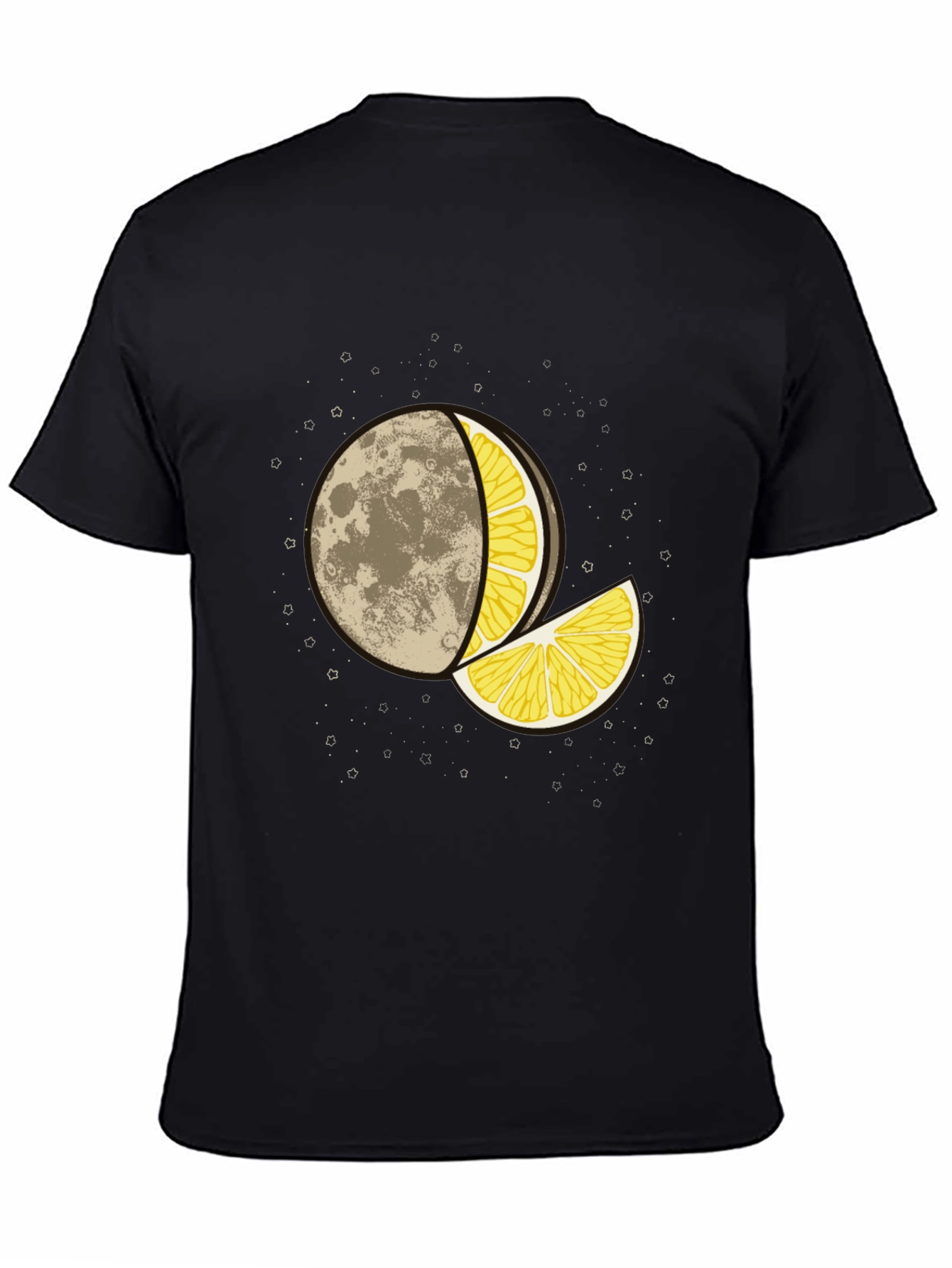 Moon Lemon Graphic Tee - Unique Design