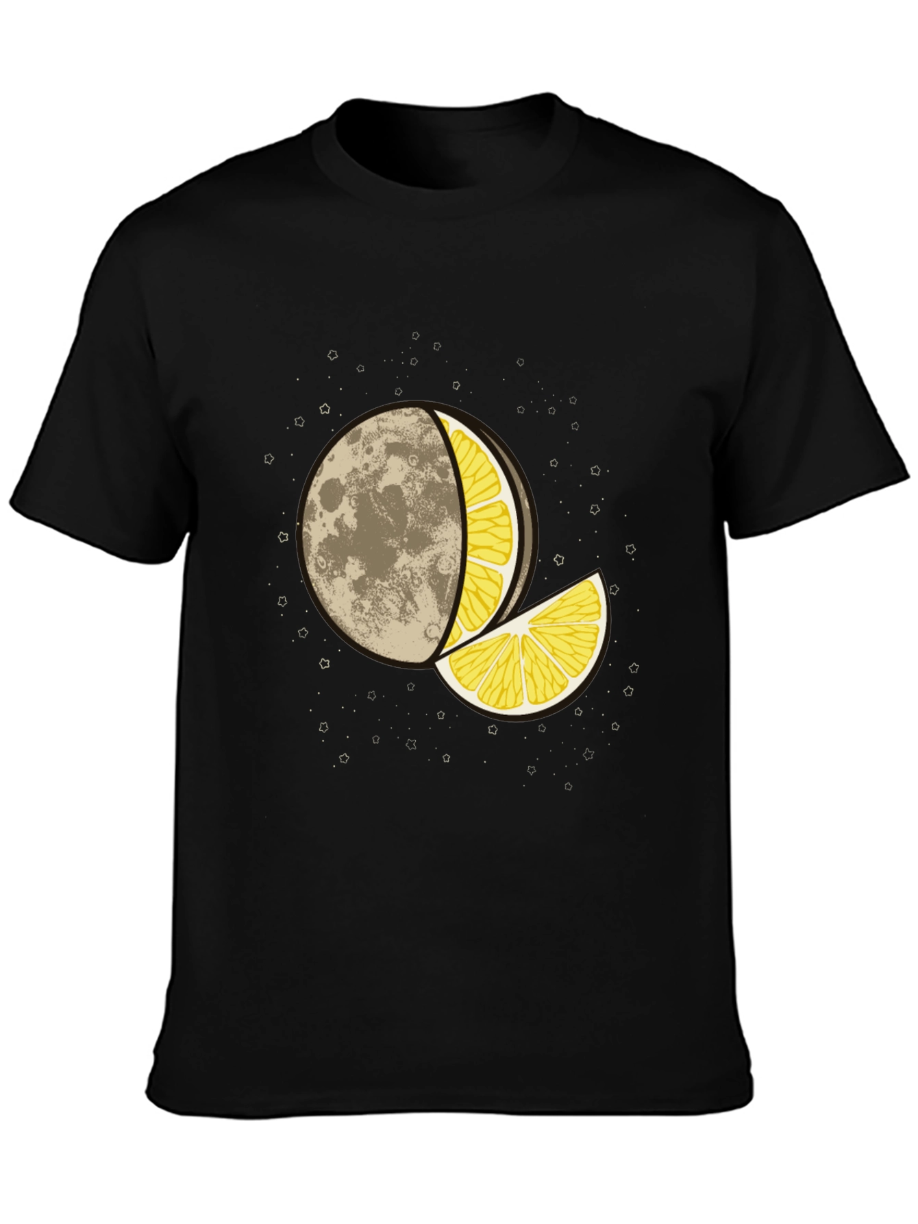 Moon Lemon Graphic Tee - Unique Design