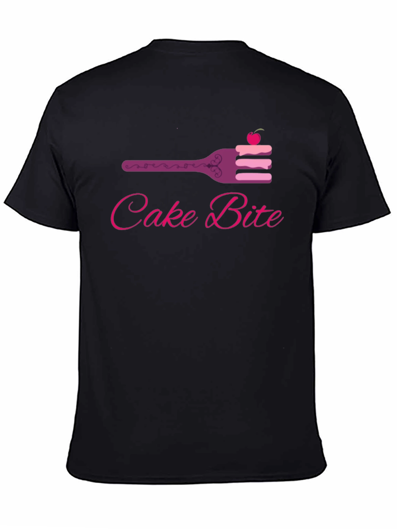 Cake Bite Graphic Tee - Sweet Treat Design