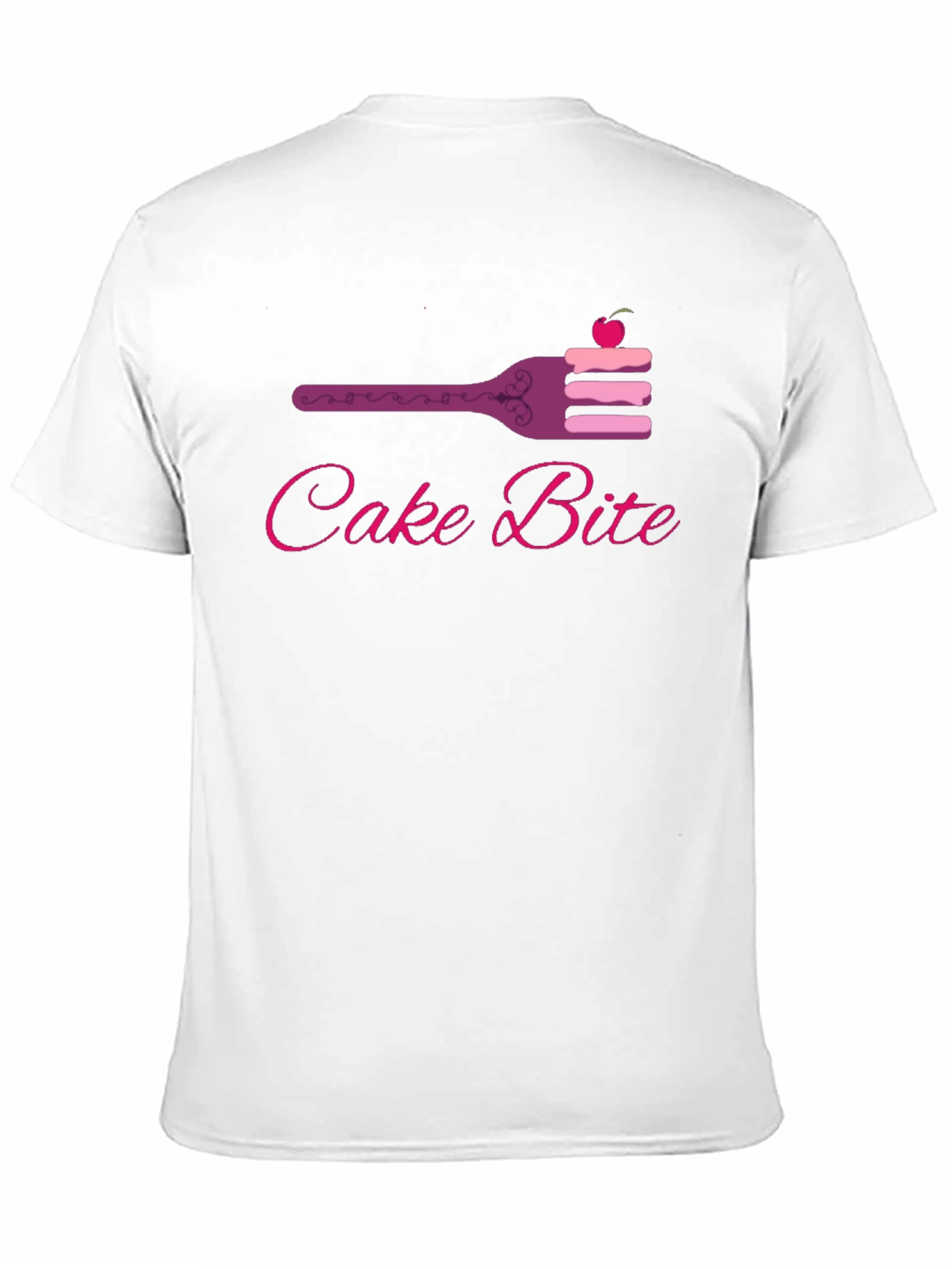 Cake Bite Graphic Tee - Sweet Treat Design