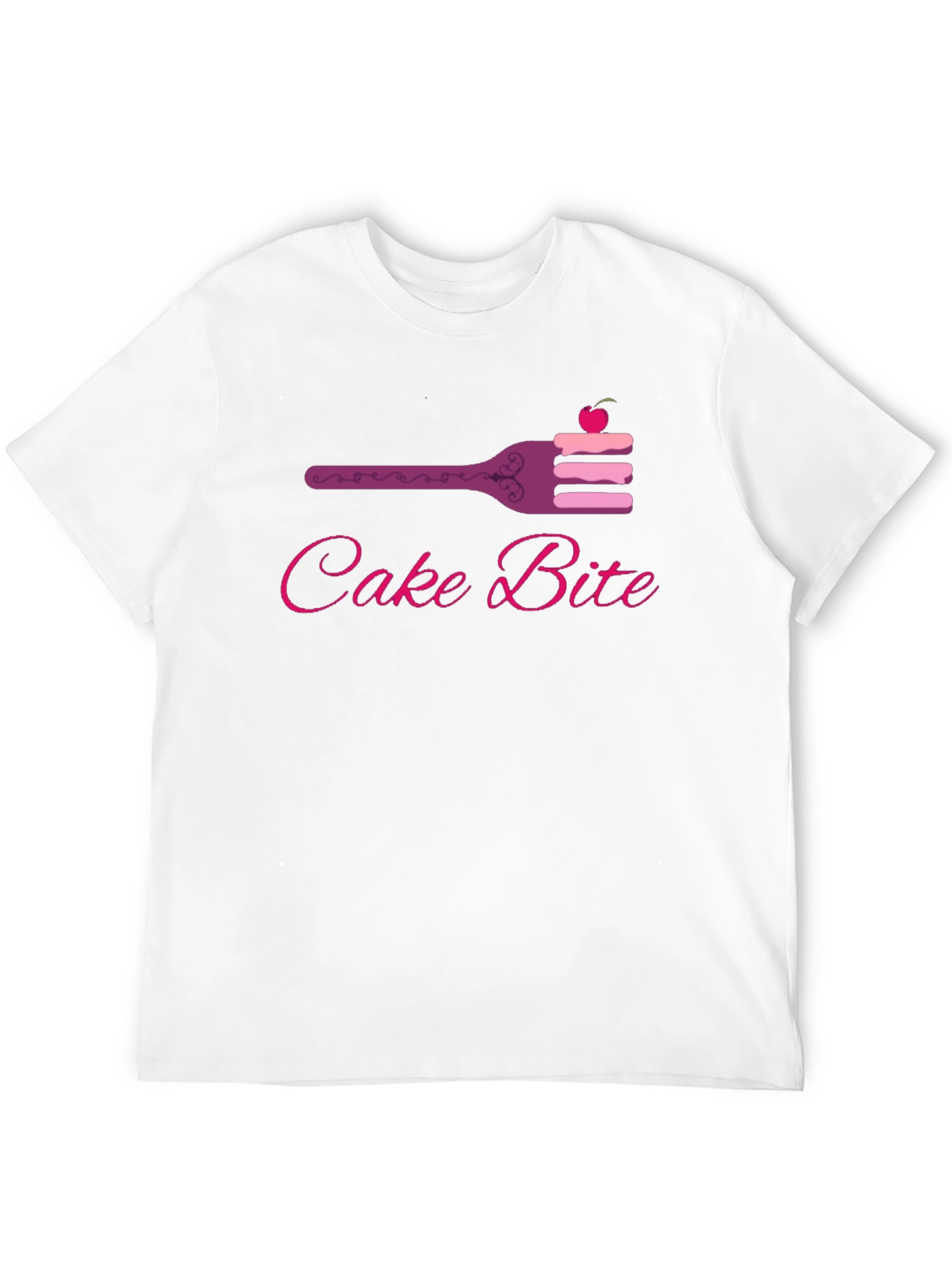 Cake Bite Graphic Tee - Sweet Treat Design