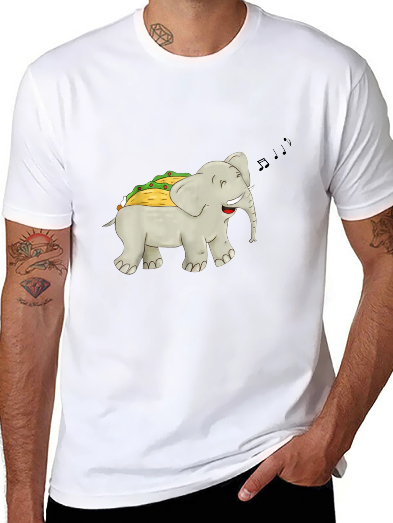 Elephant Taco T-Shirt - Humorous Graphic Tee