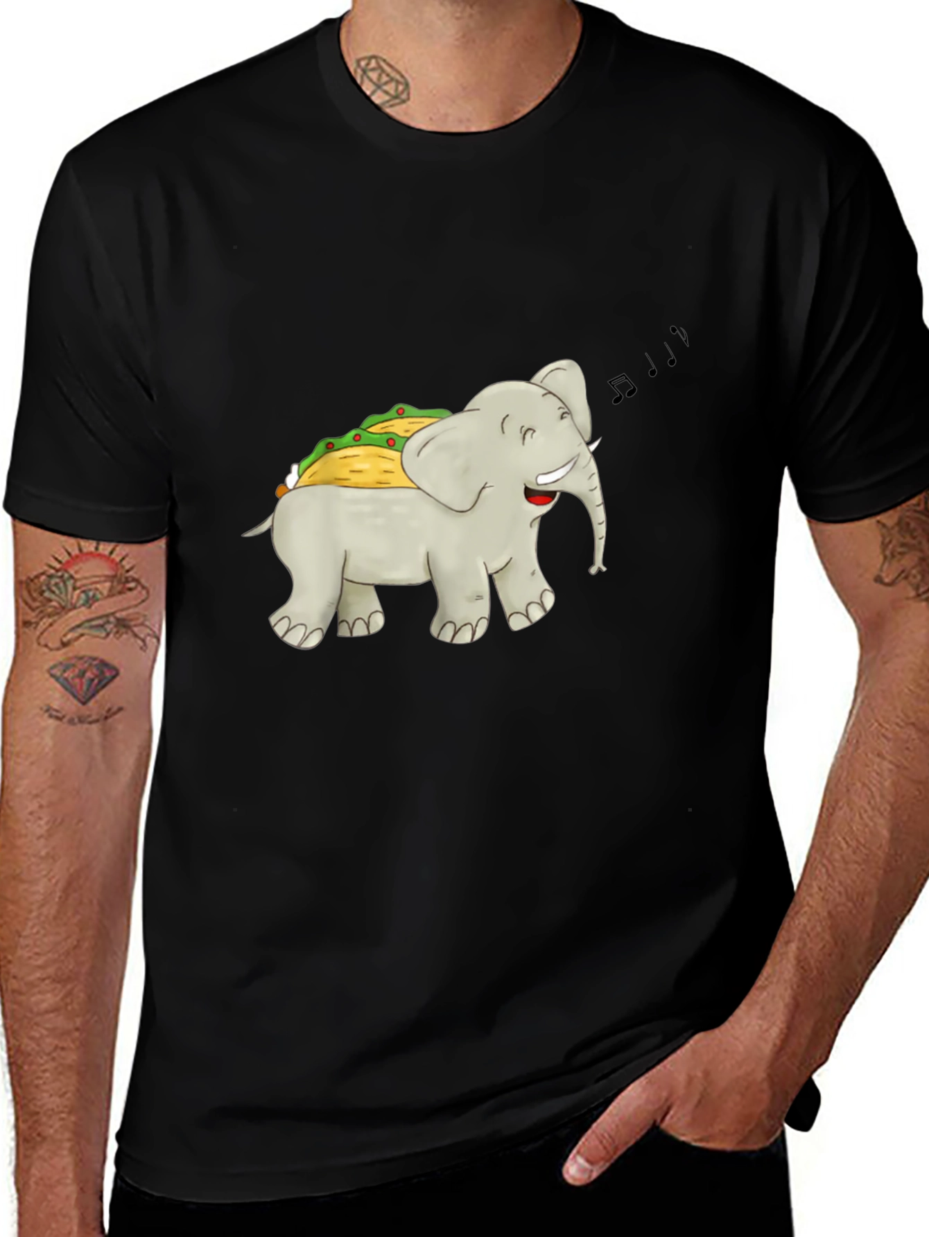 Elephant Taco T-Shirt - Humorous Graphic Tee