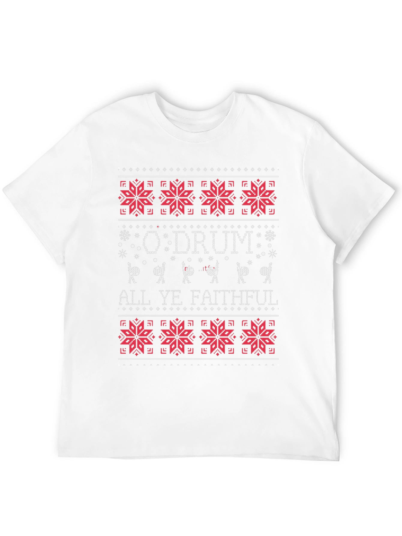 O Drum All Ye Faithful Christmas T-Shirt