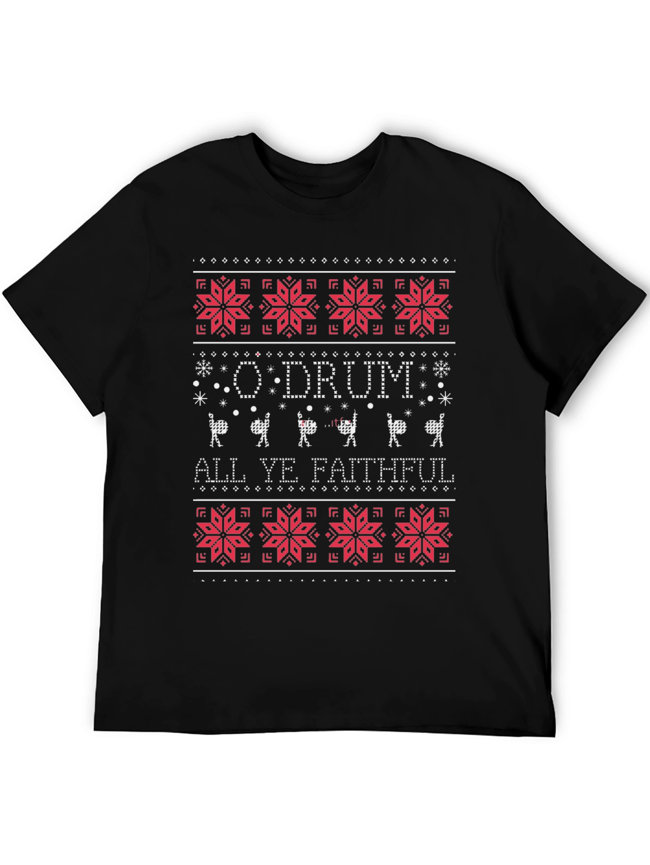O Drum All Ye Faithful Christmas T-Shirt