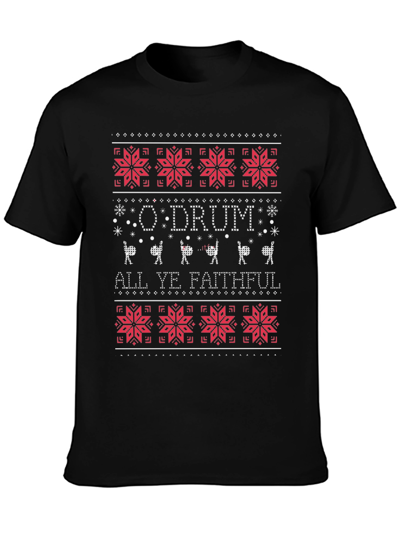 O Drum All Ye Faithful Christmas T-Shirt