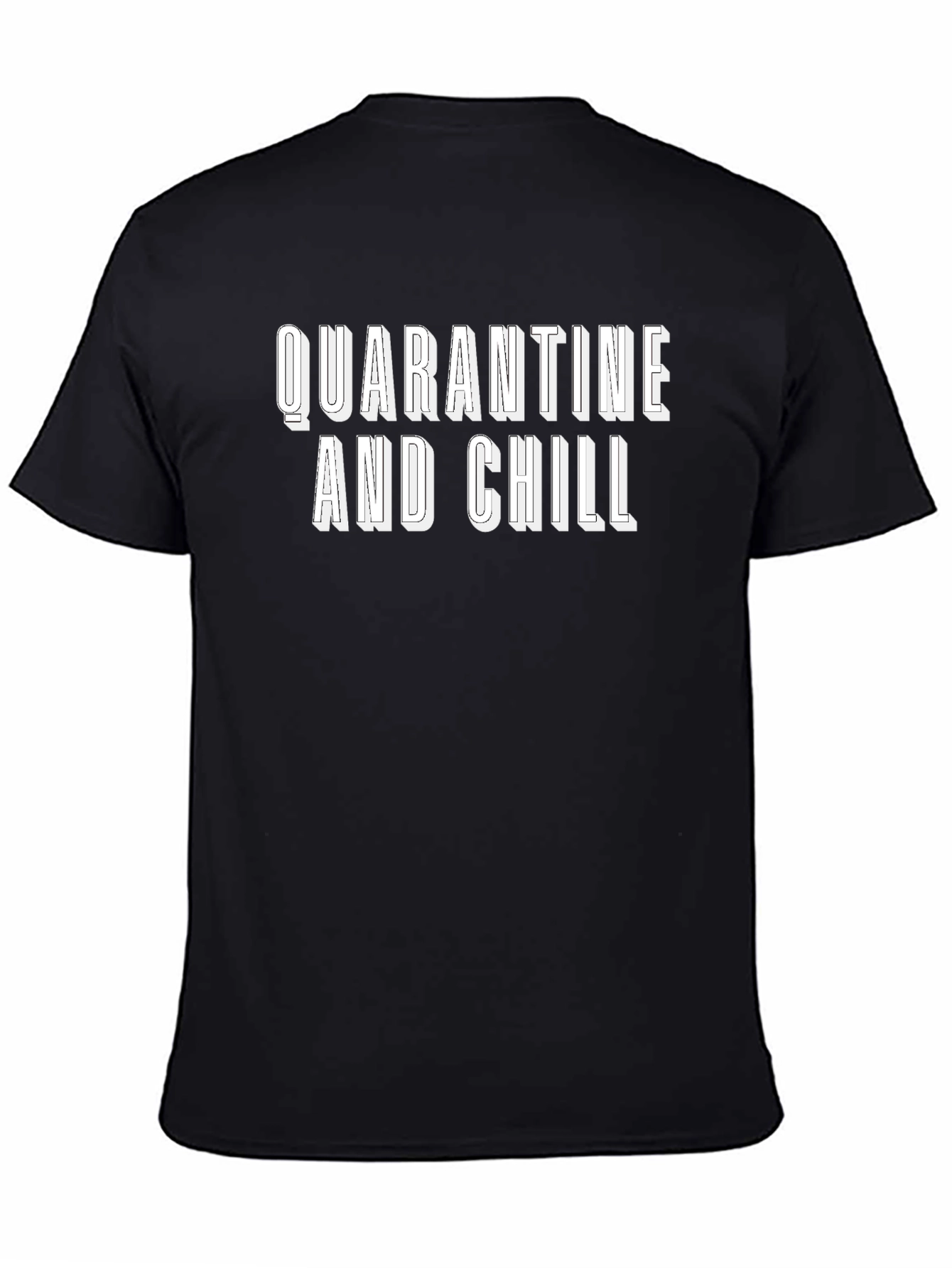 Quarantine and Chill Graphic Tee - Black