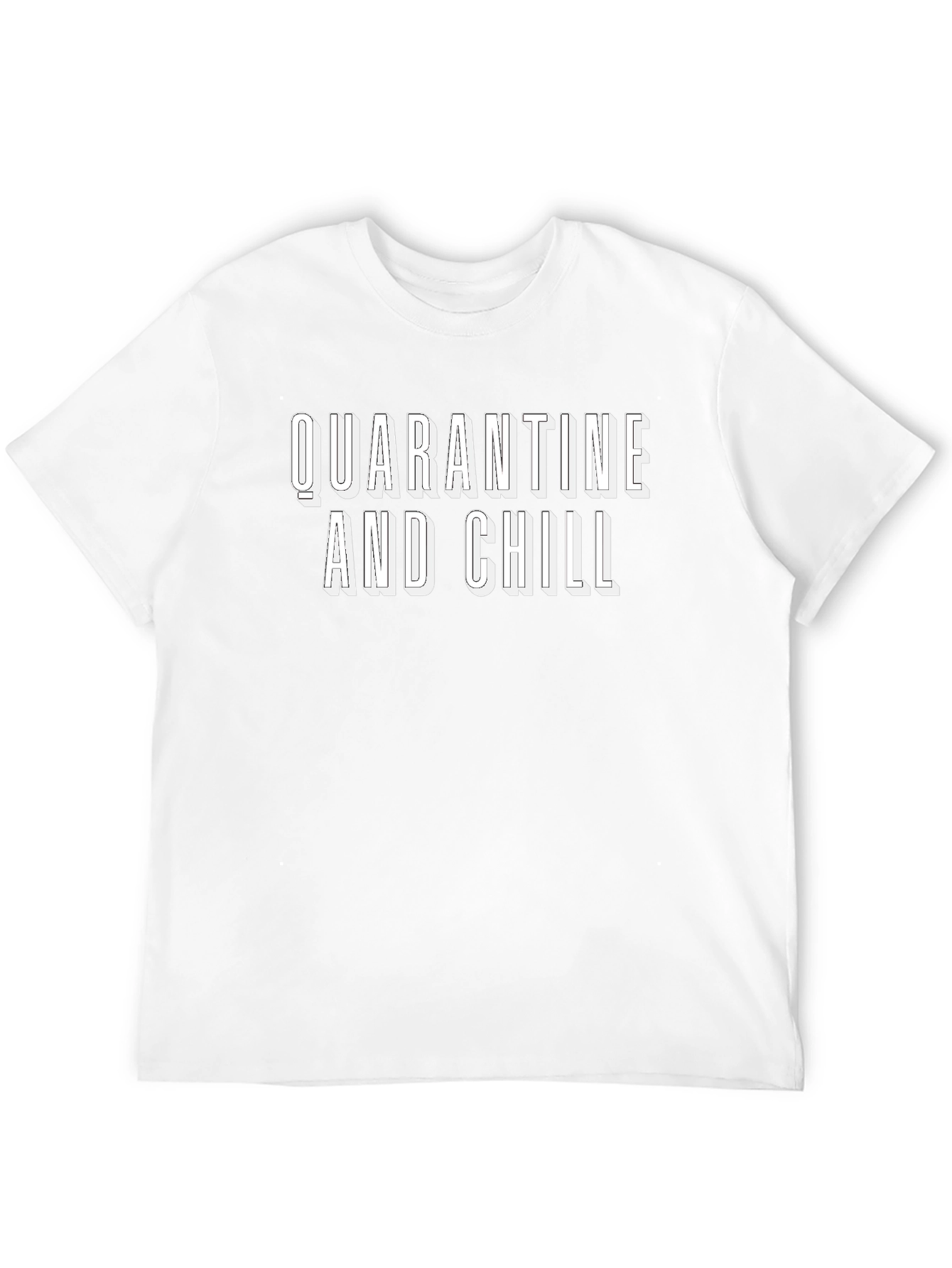 Quarantine and Chill Graphic Tee - Black
