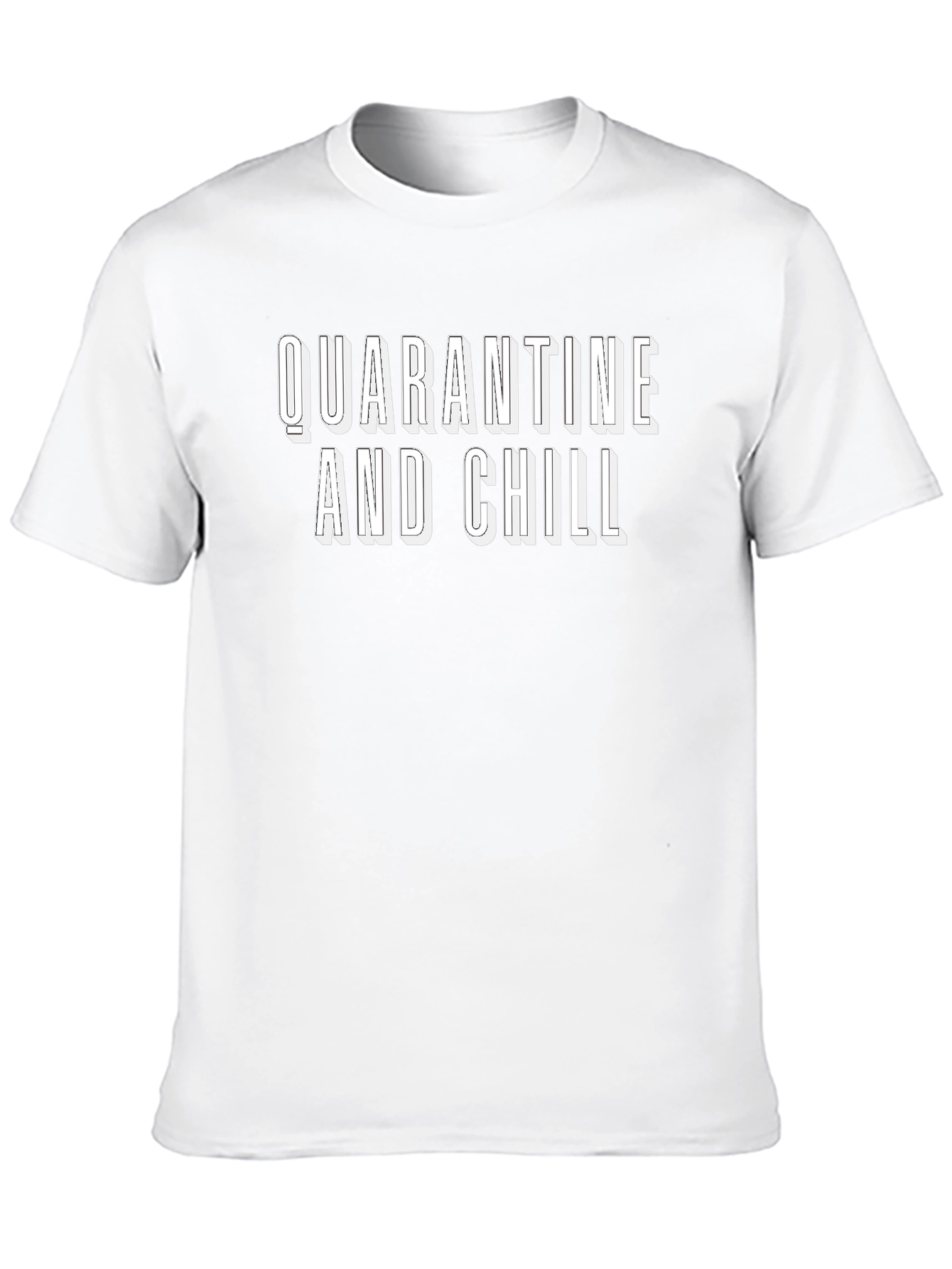 Quarantine and Chill Graphic Tee - Black