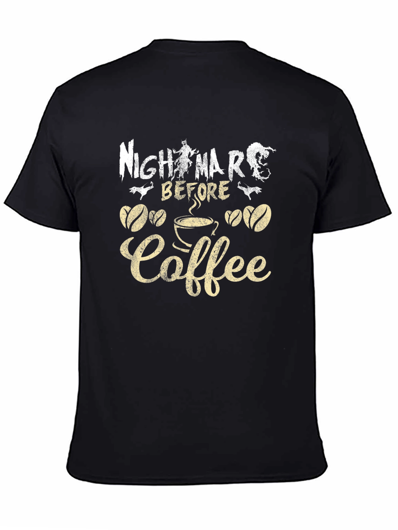 Nightmare Before Coffee T-Shirt - Spooky Season Style