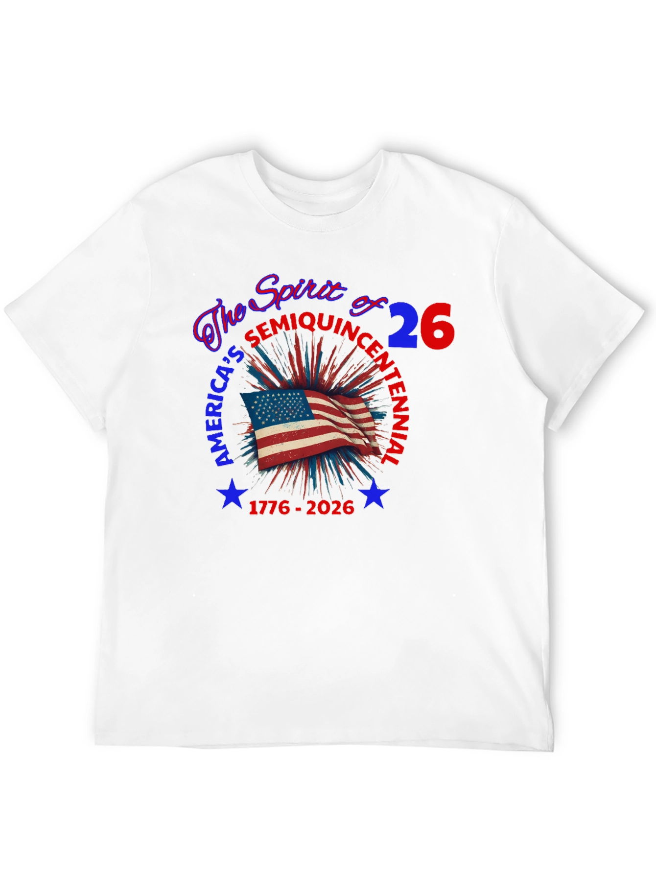 Patriotic Americas Semiquincentennial Black T-shirt