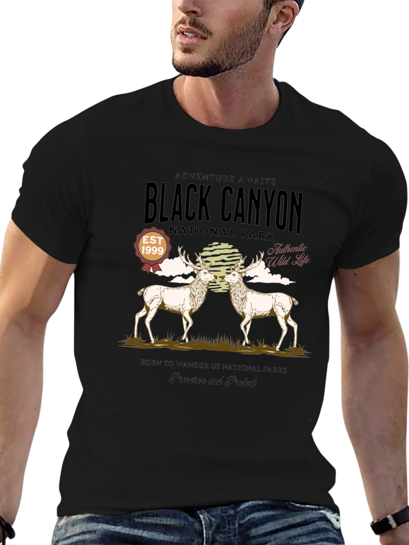 Black Canyon National Park Deer Graphic Tee