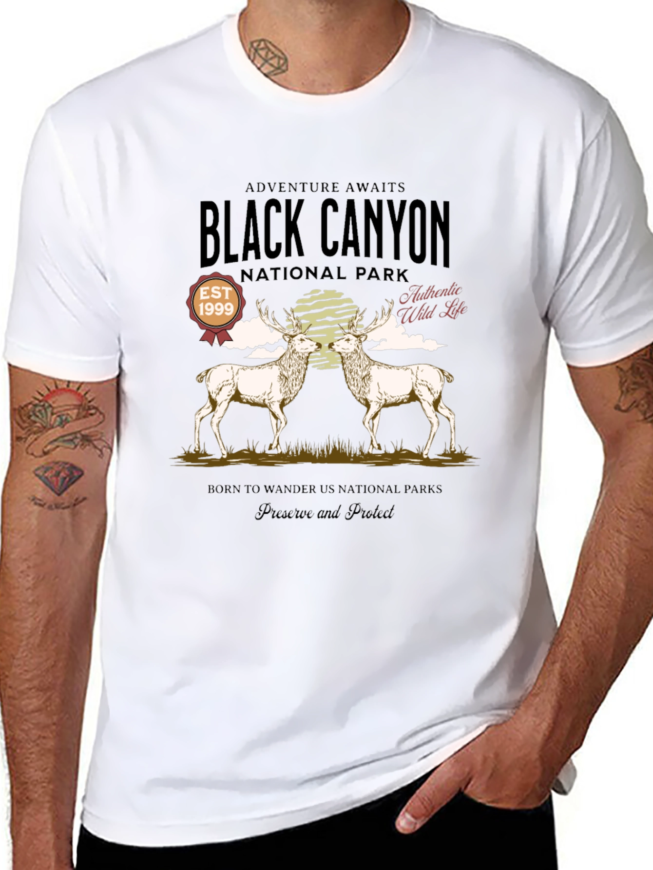 Black Canyon National Park Deer Graphic Tee