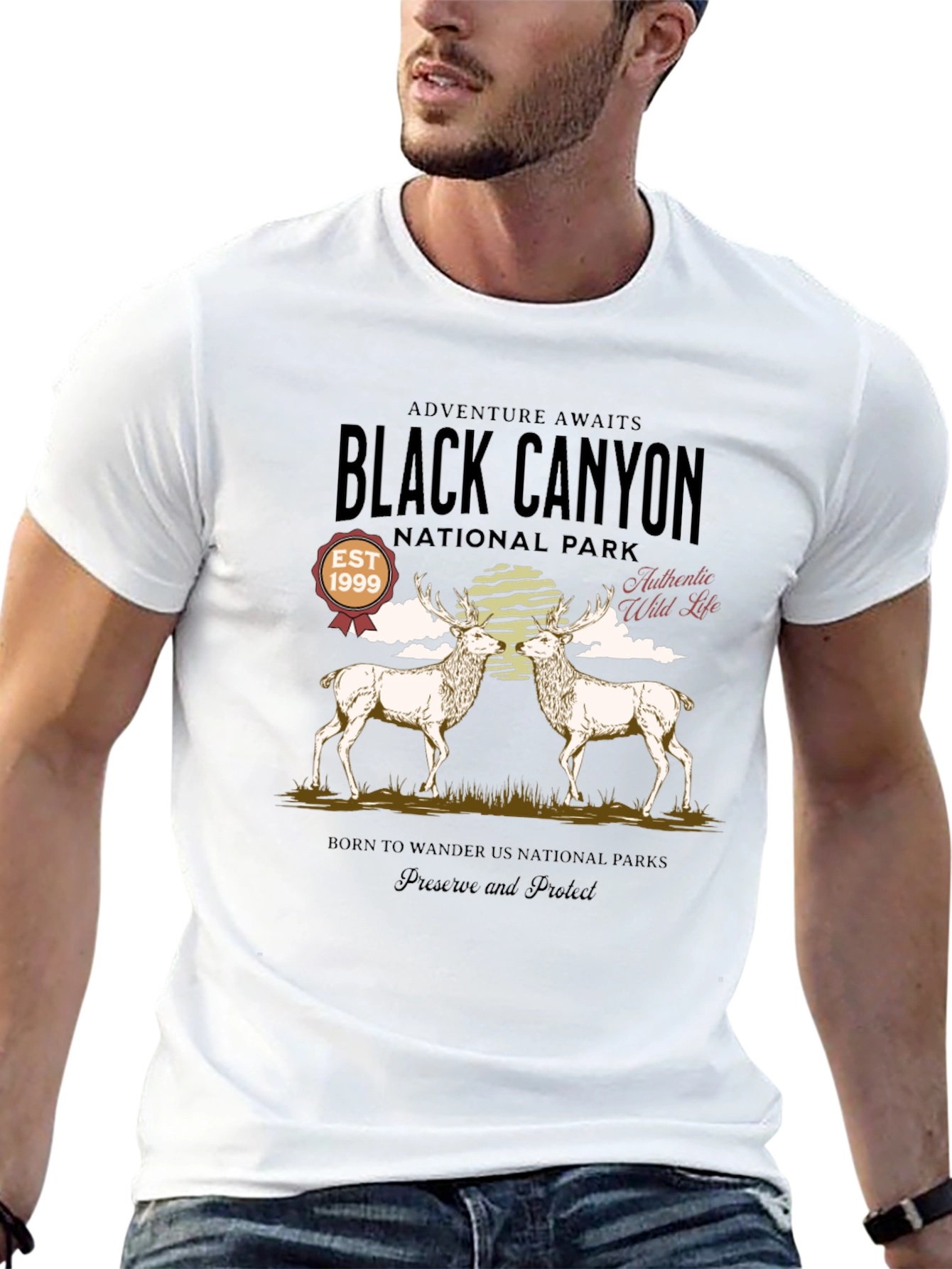Black Canyon National Park Deer Graphic Tee