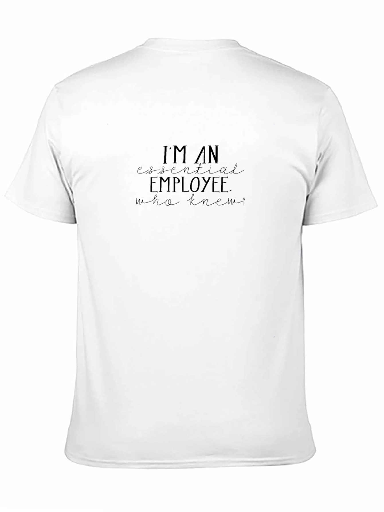 Essential Employee Graphic Tee - Black