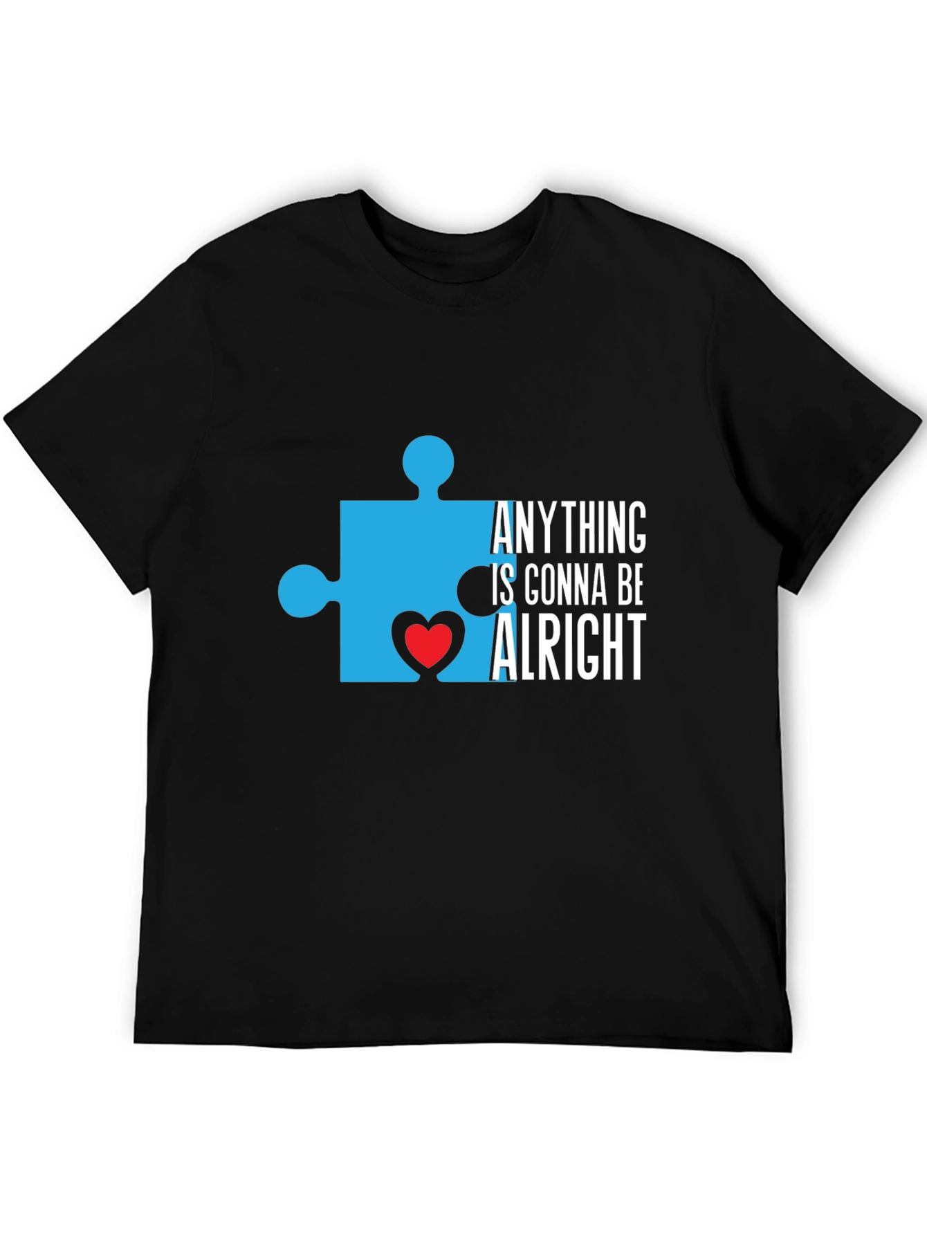 Autism Awareness T-Shirt Puzzle Piece Heart