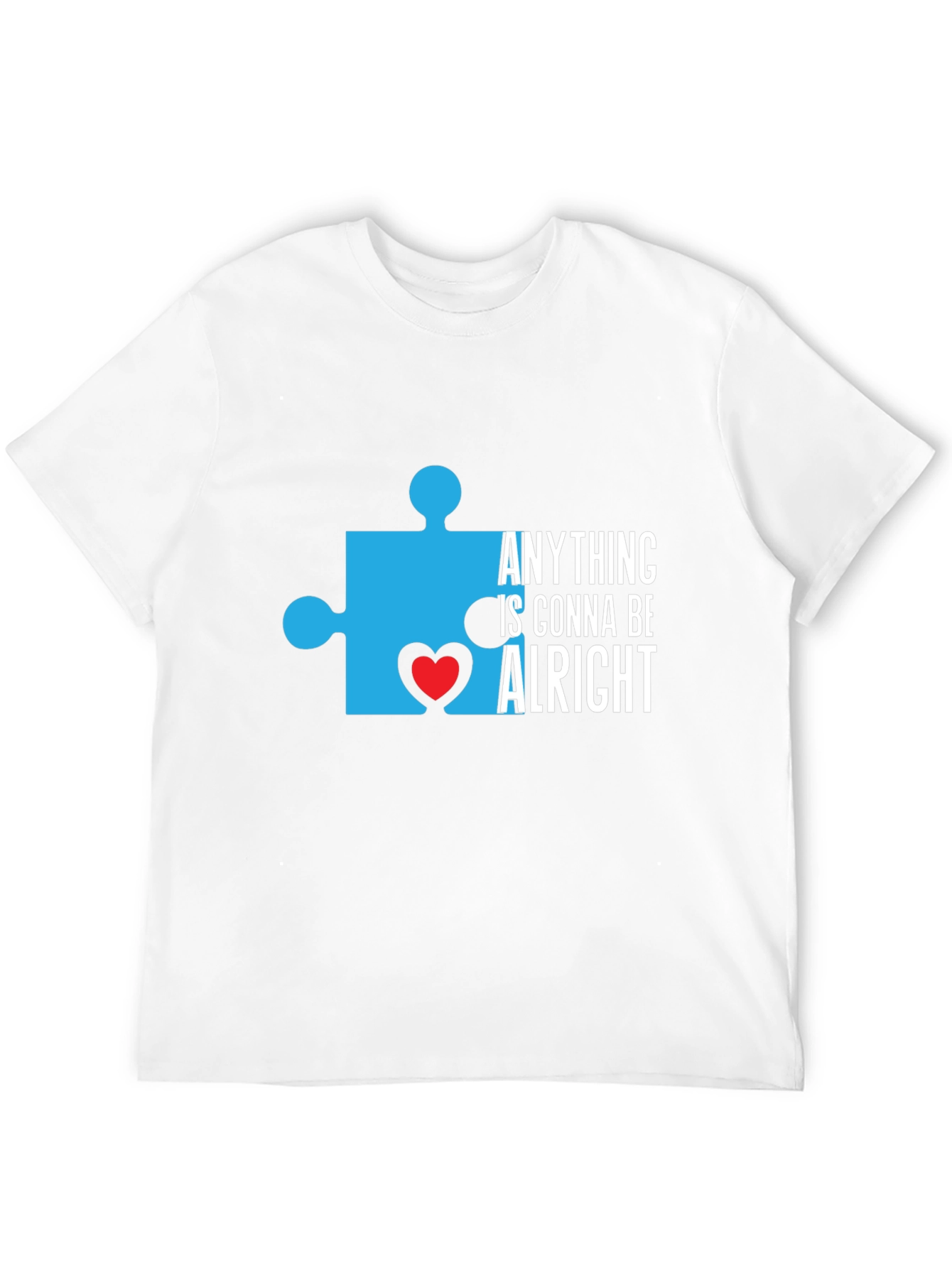 Autism Awareness T-Shirt Puzzle Piece Heart