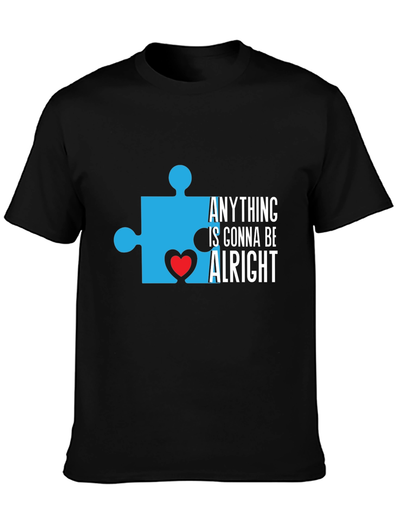 Autism Awareness T-Shirt Puzzle Piece Heart