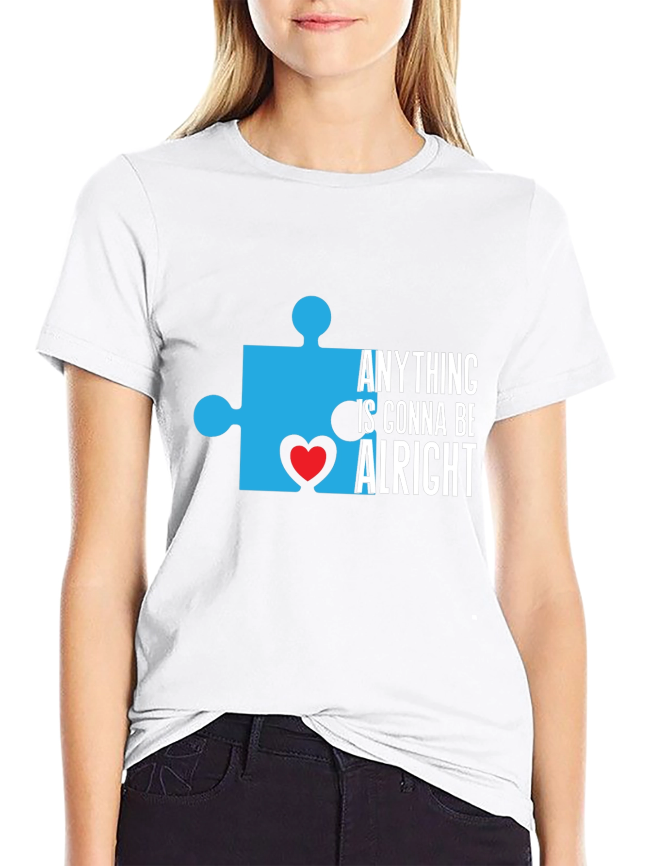 Autism Awareness T-Shirt Puzzle Piece Heart