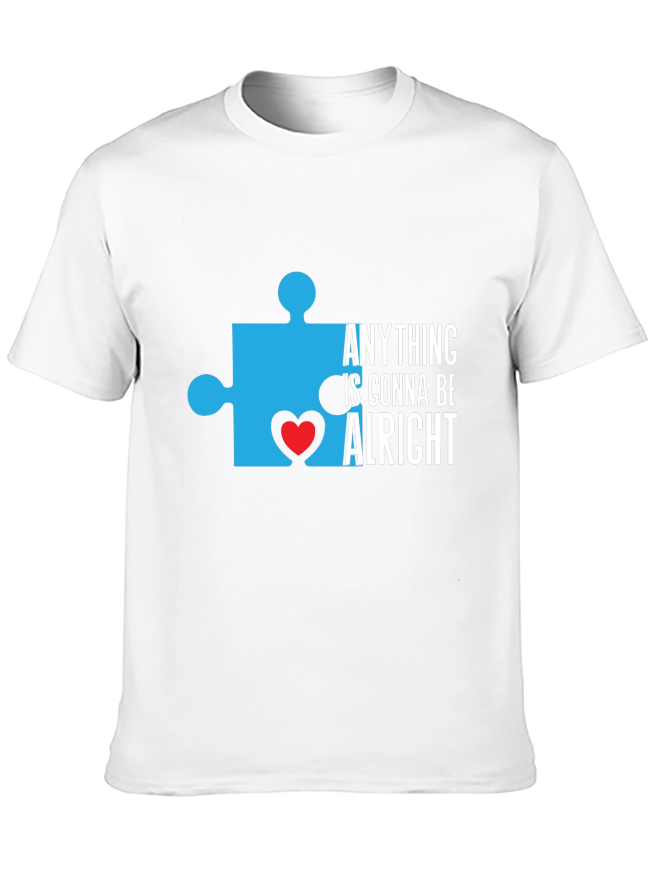 Autism Awareness T-Shirt Puzzle Piece Heart