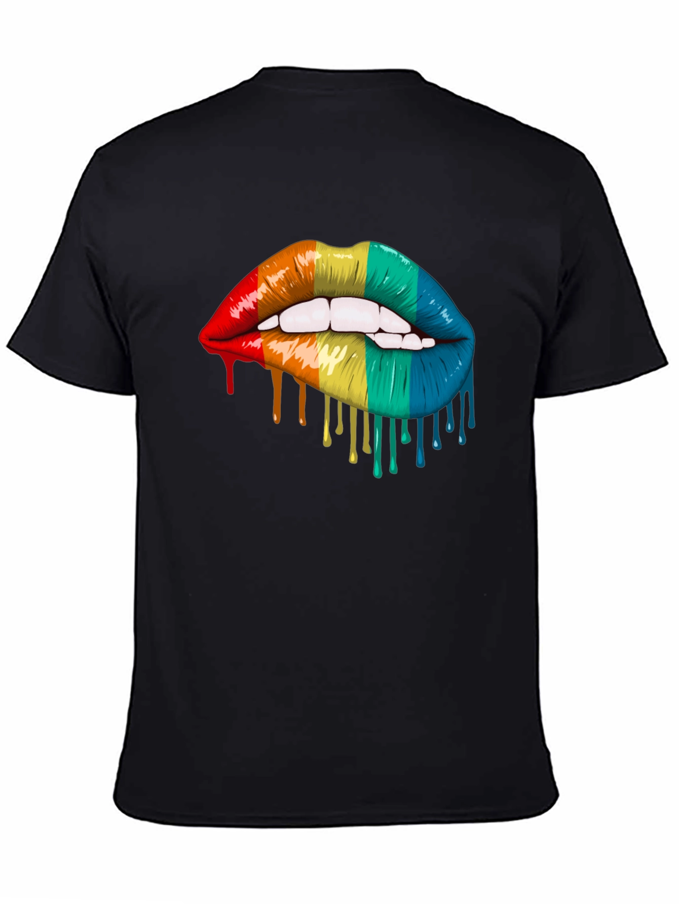 Rainbow Lips Graphic T-Shirt - Pride Tee