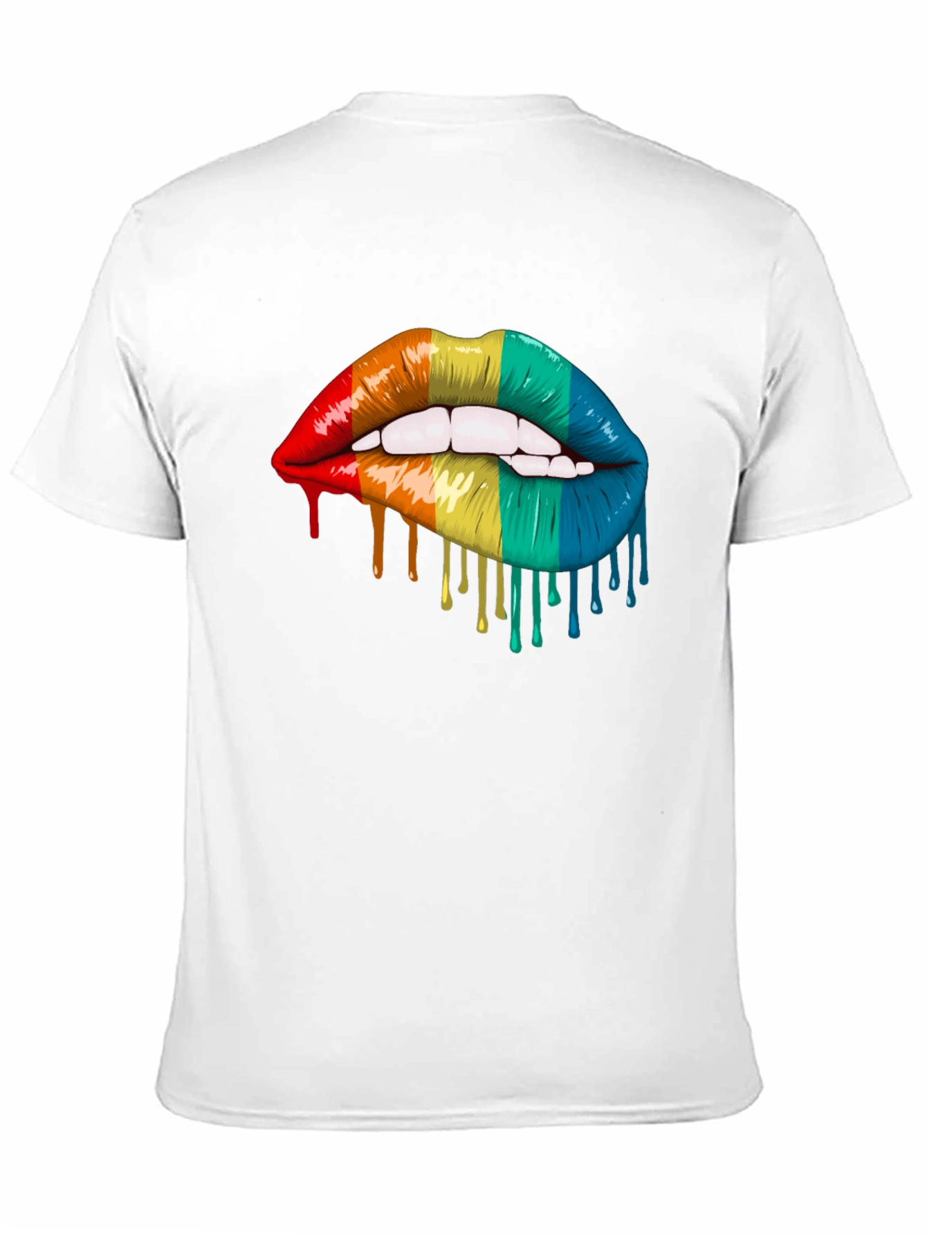 Rainbow Lips Graphic T-Shirt - Pride Tee