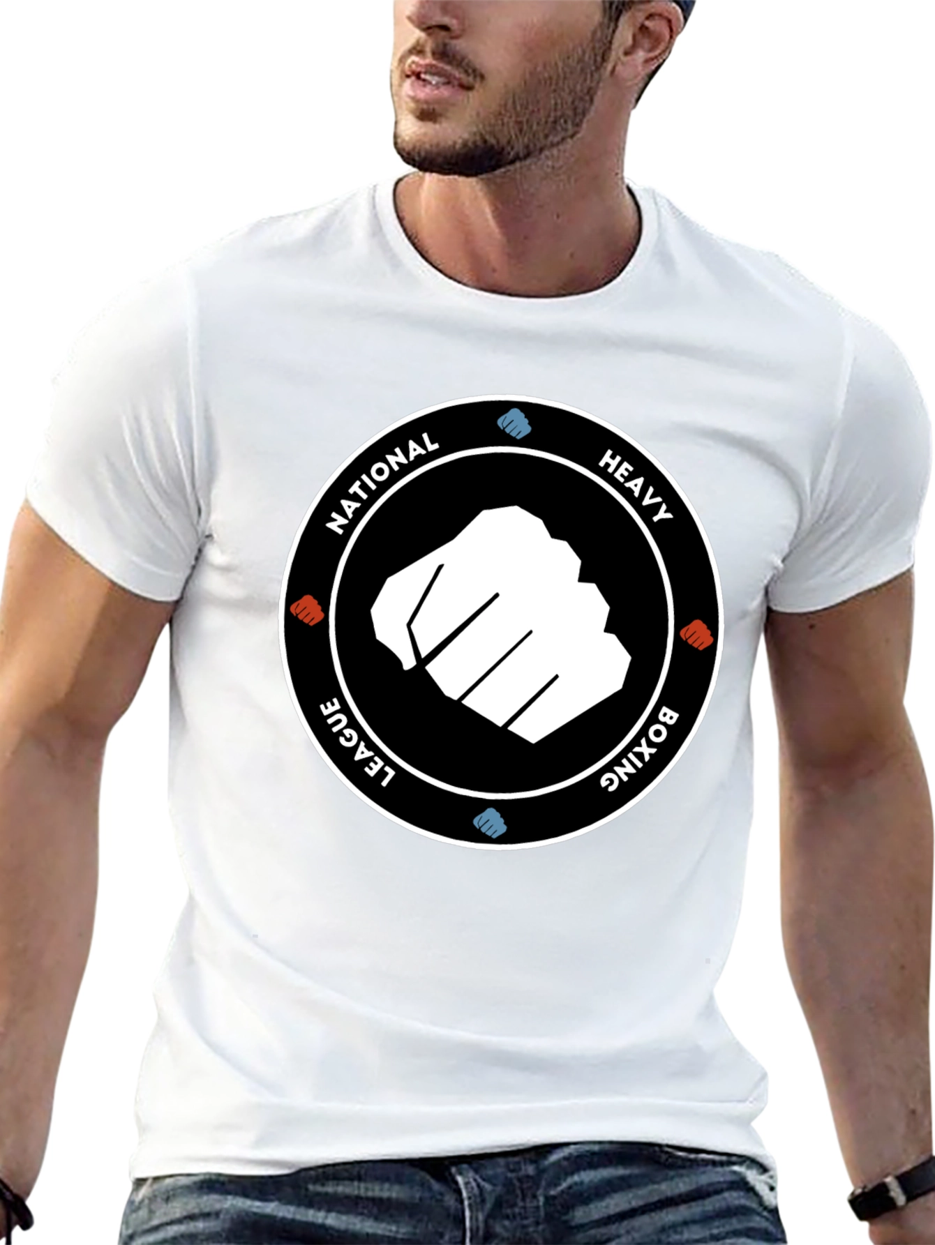 National Heavy Boxing League Black T-Shirt