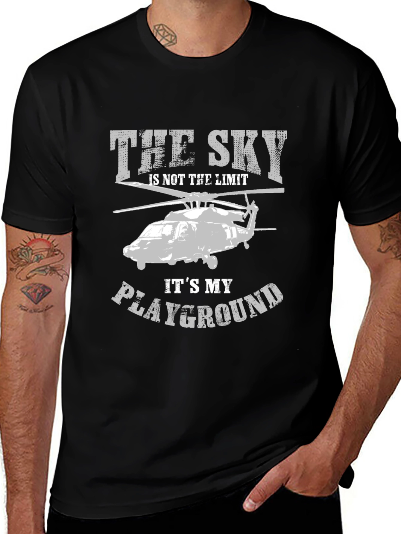 The Sky is My Playground Helicopter Graphic Tee