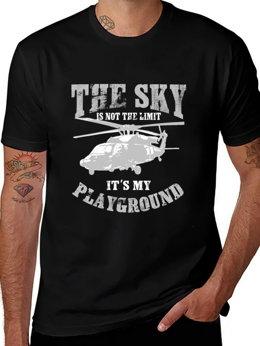 The Sky is My Playground Helicopter Graphic Tee
