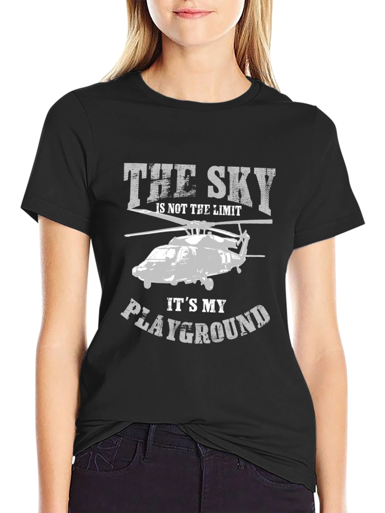 The Sky is My Playground Helicopter Graphic Tee