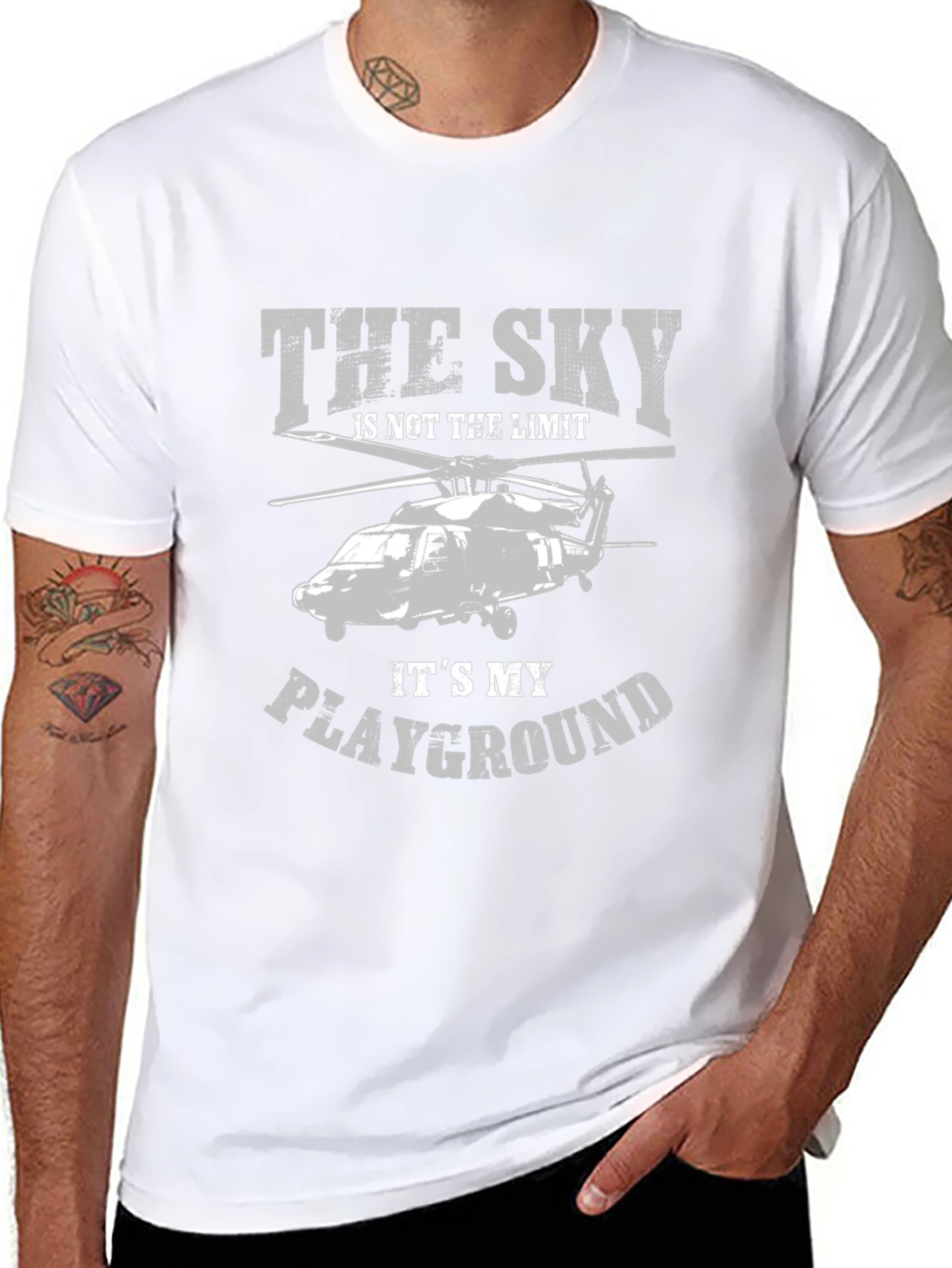 The Sky is My Playground Helicopter Graphic Tee