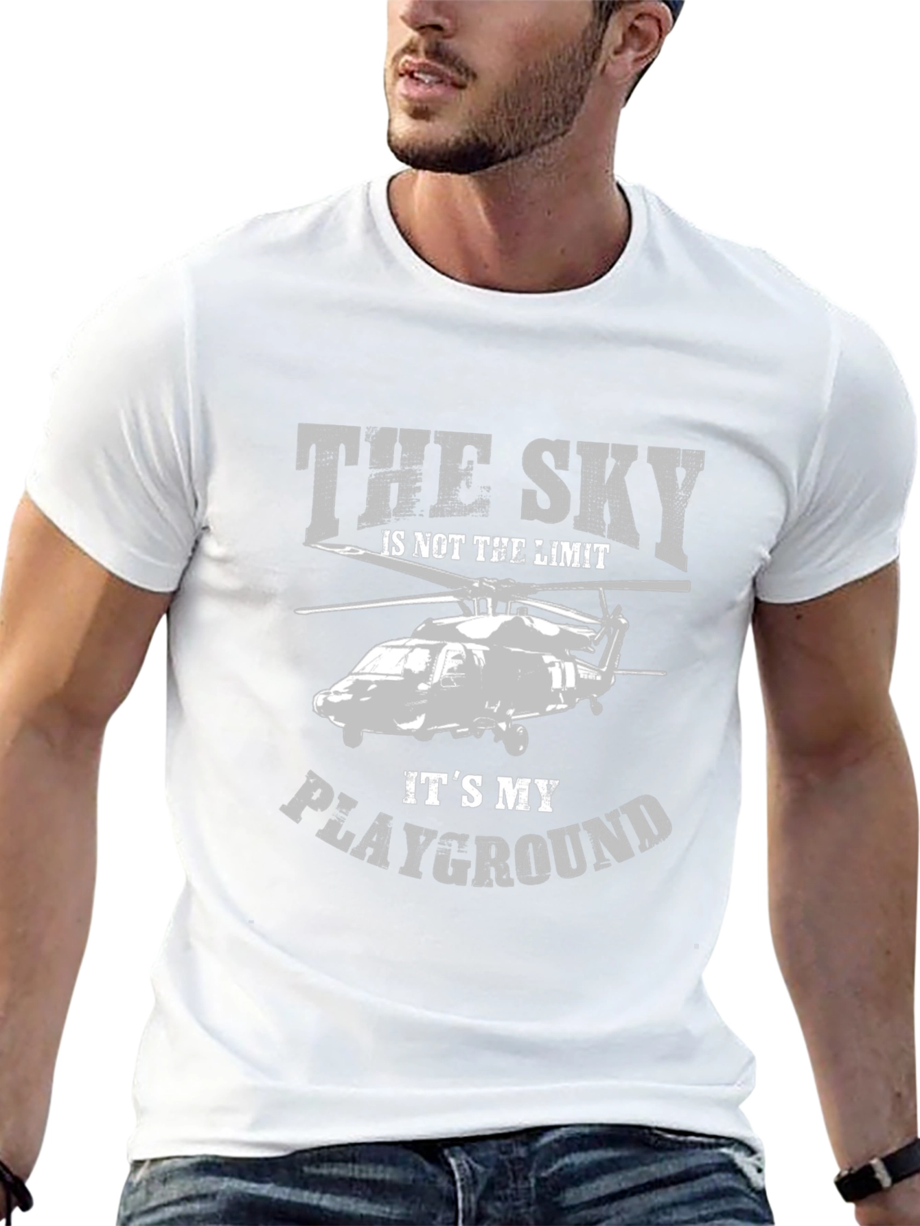 The Sky is My Playground Helicopter Graphic Tee