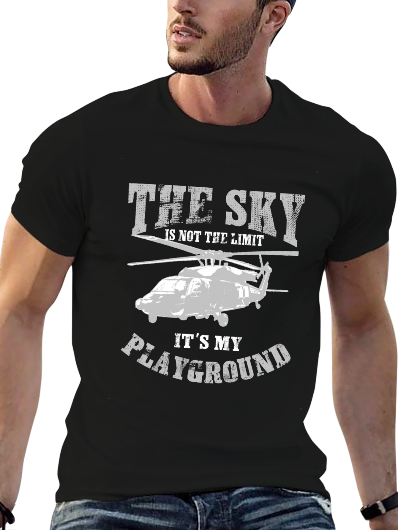The Sky is My Playground Helicopter Graphic Tee