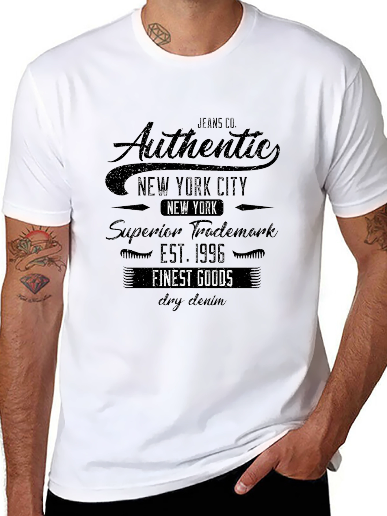Authentic New York City Mens Graphic Tee