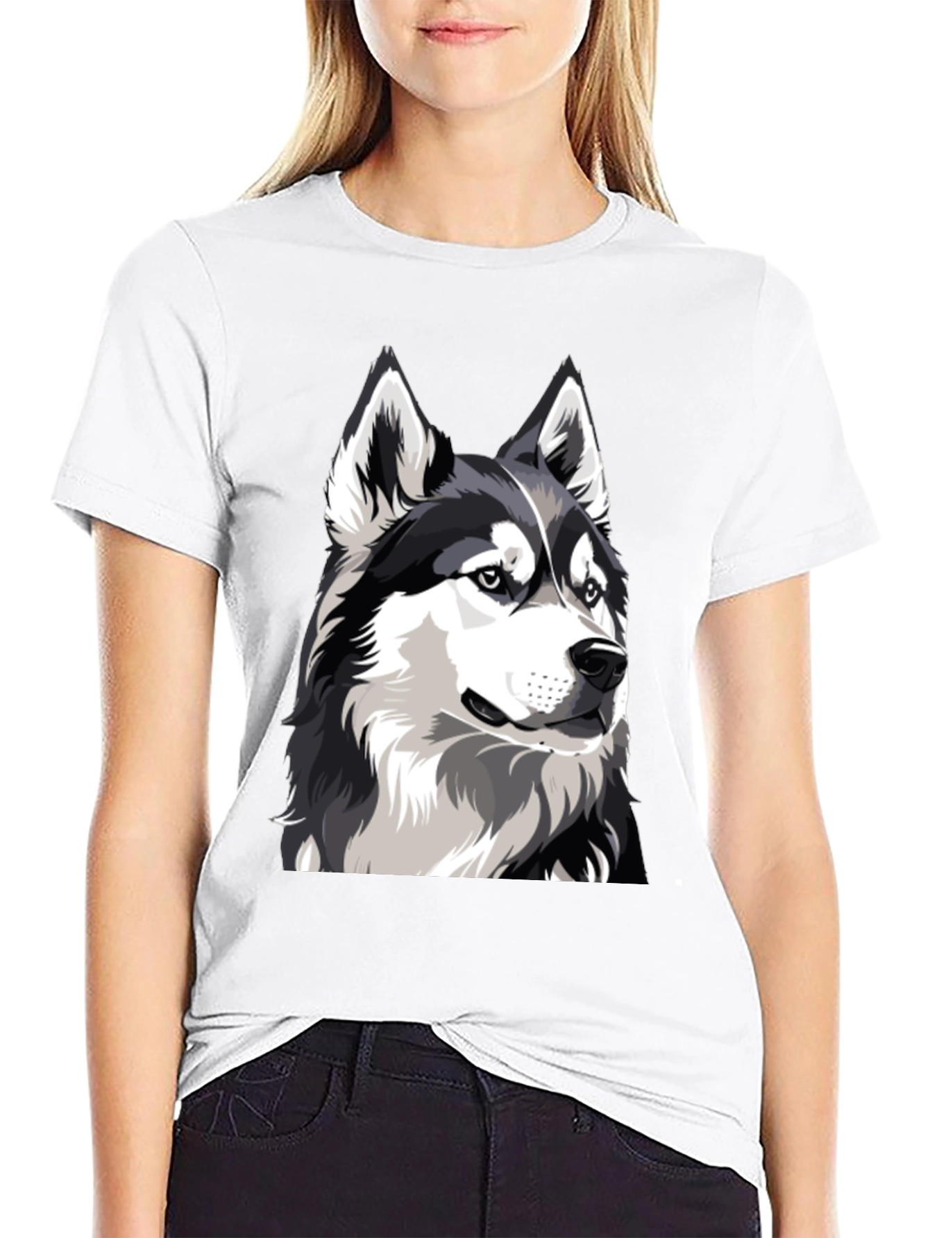 Husky Dog Graphic T-Shirt - Cool Animal Tee