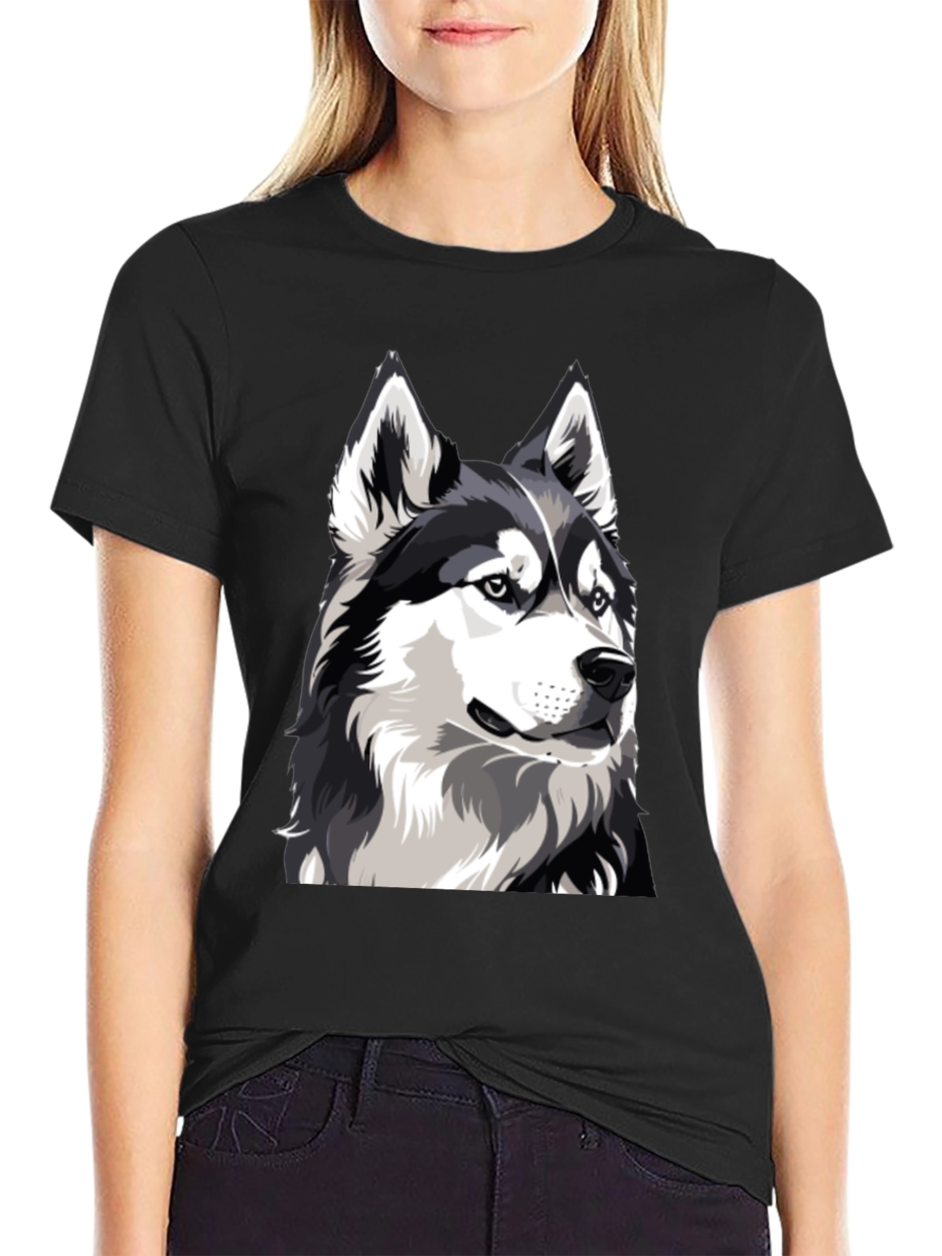 Husky Dog Graphic T-Shirt - Cool Animal Tee