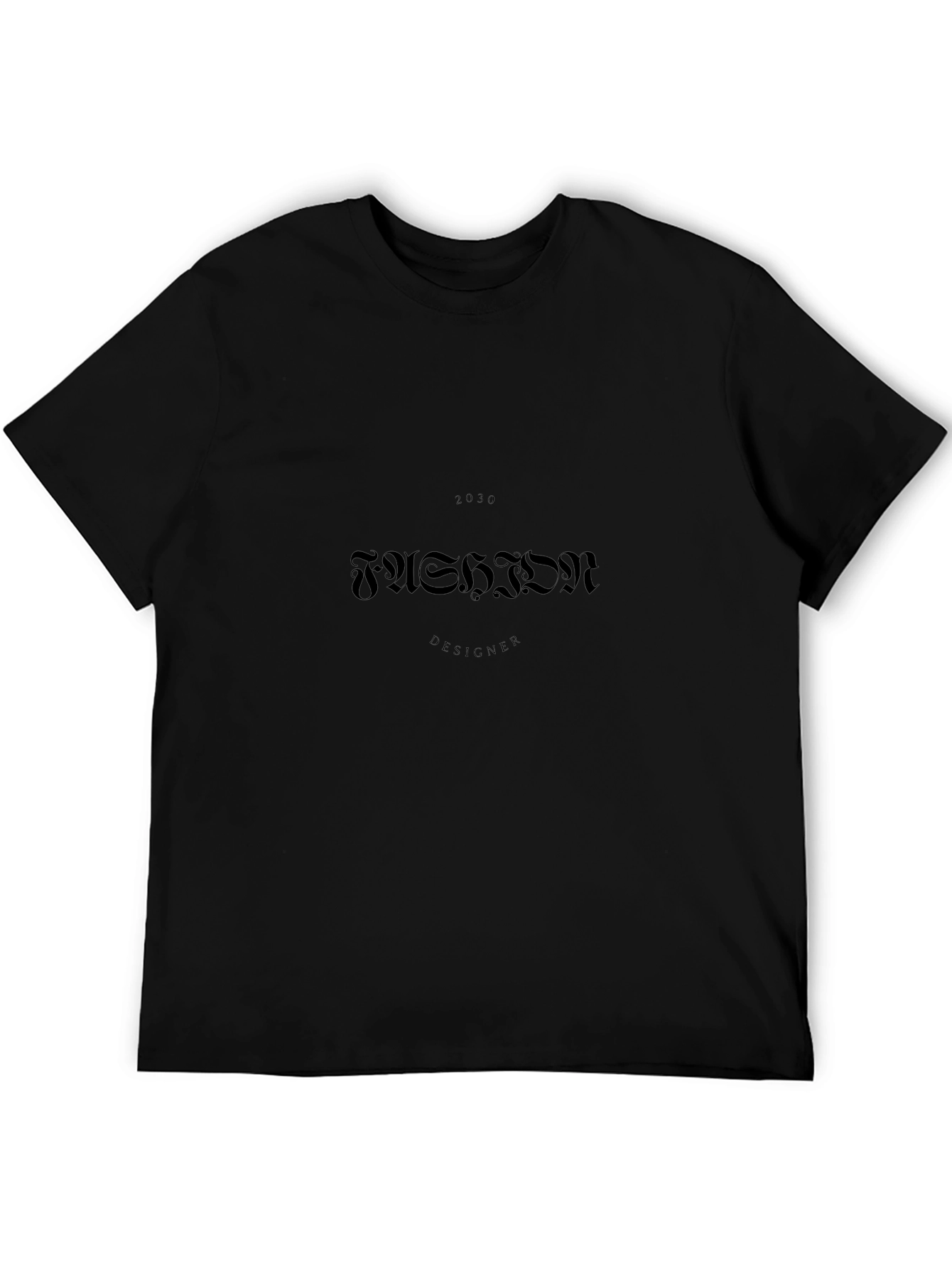 Black Fashion Designer Graphic Tee
