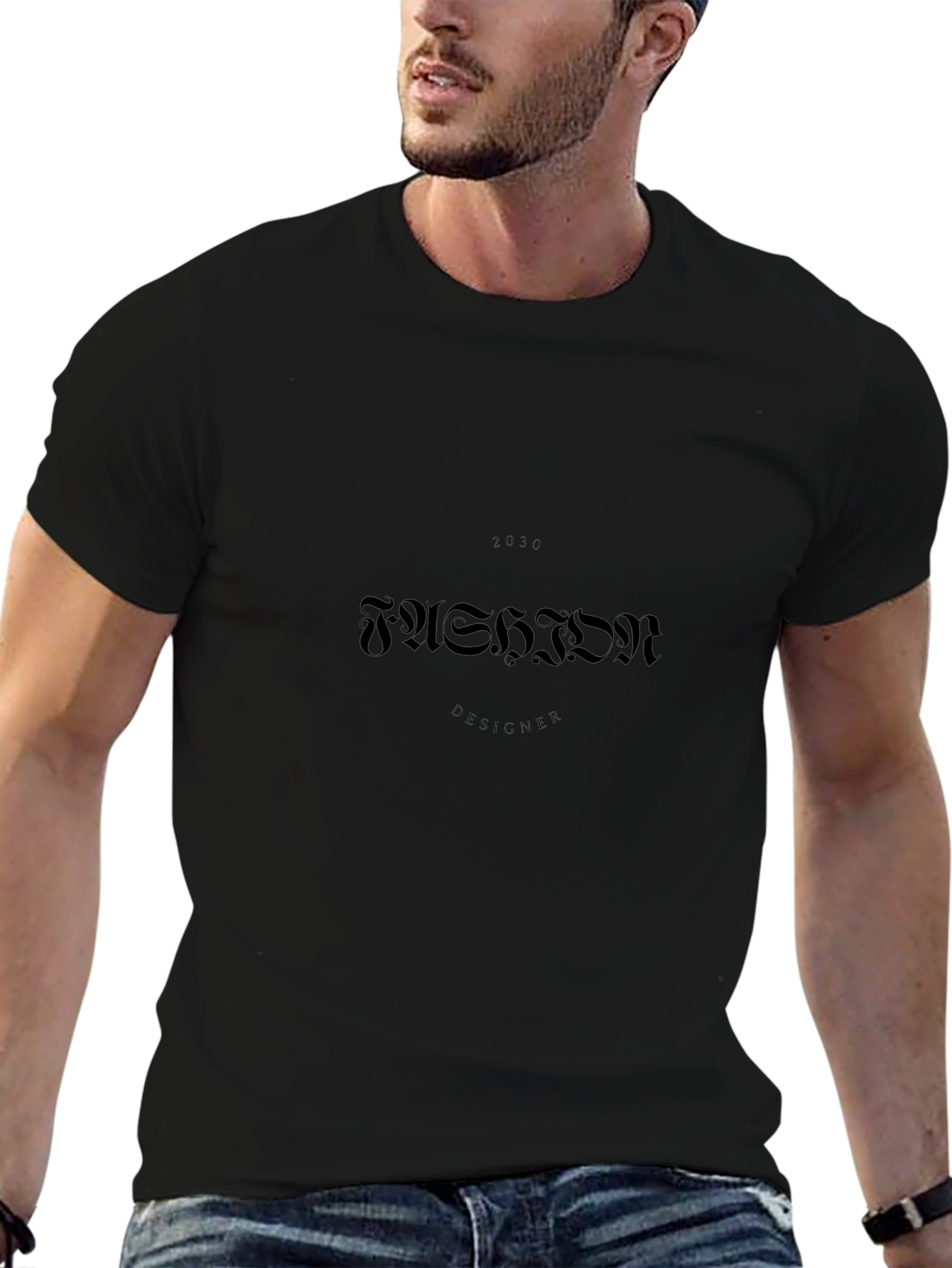 Black Fashion Designer Graphic Tee