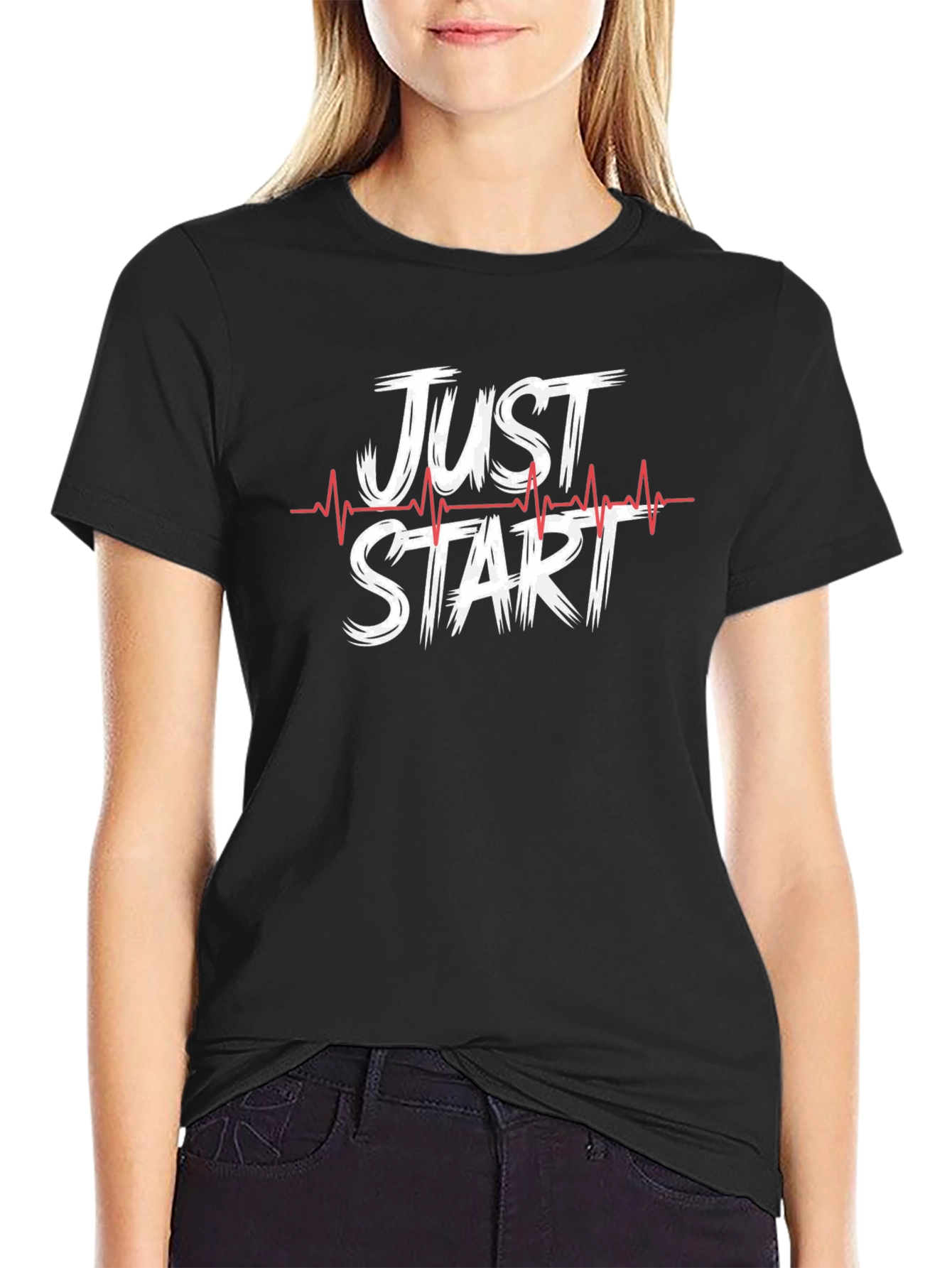 Just Start T-Shirt - Motivational Design