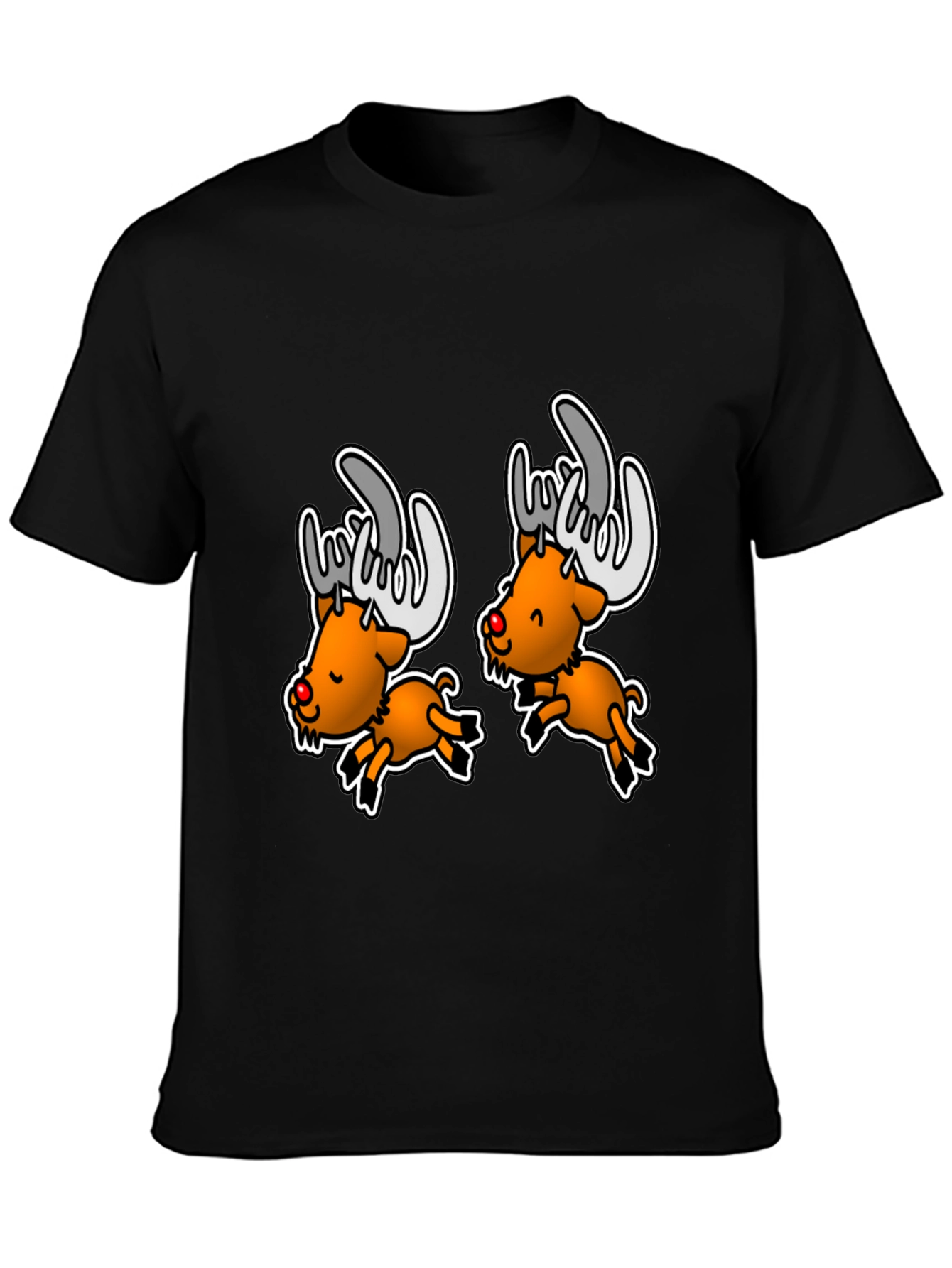 Rockin Reindeer Graphic Tee - Holiday Humor