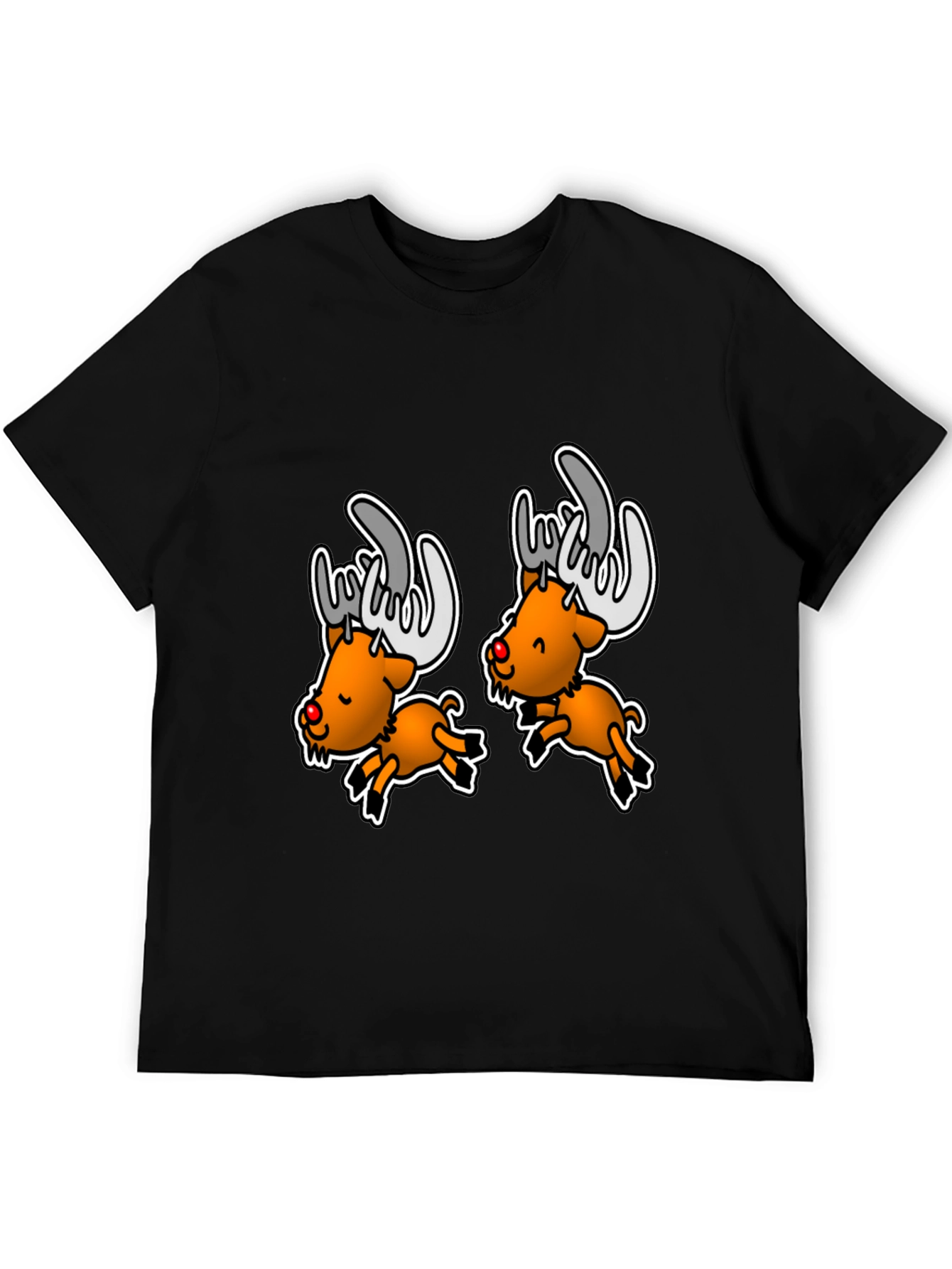 Rockin Reindeer Graphic Tee - Holiday Humor